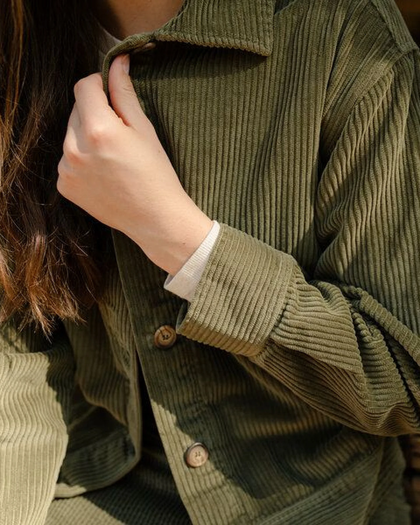 NORDLICHT Damen Cord Jacke aus 100% Bio-Baumwolle SILJA – Ansicht 2