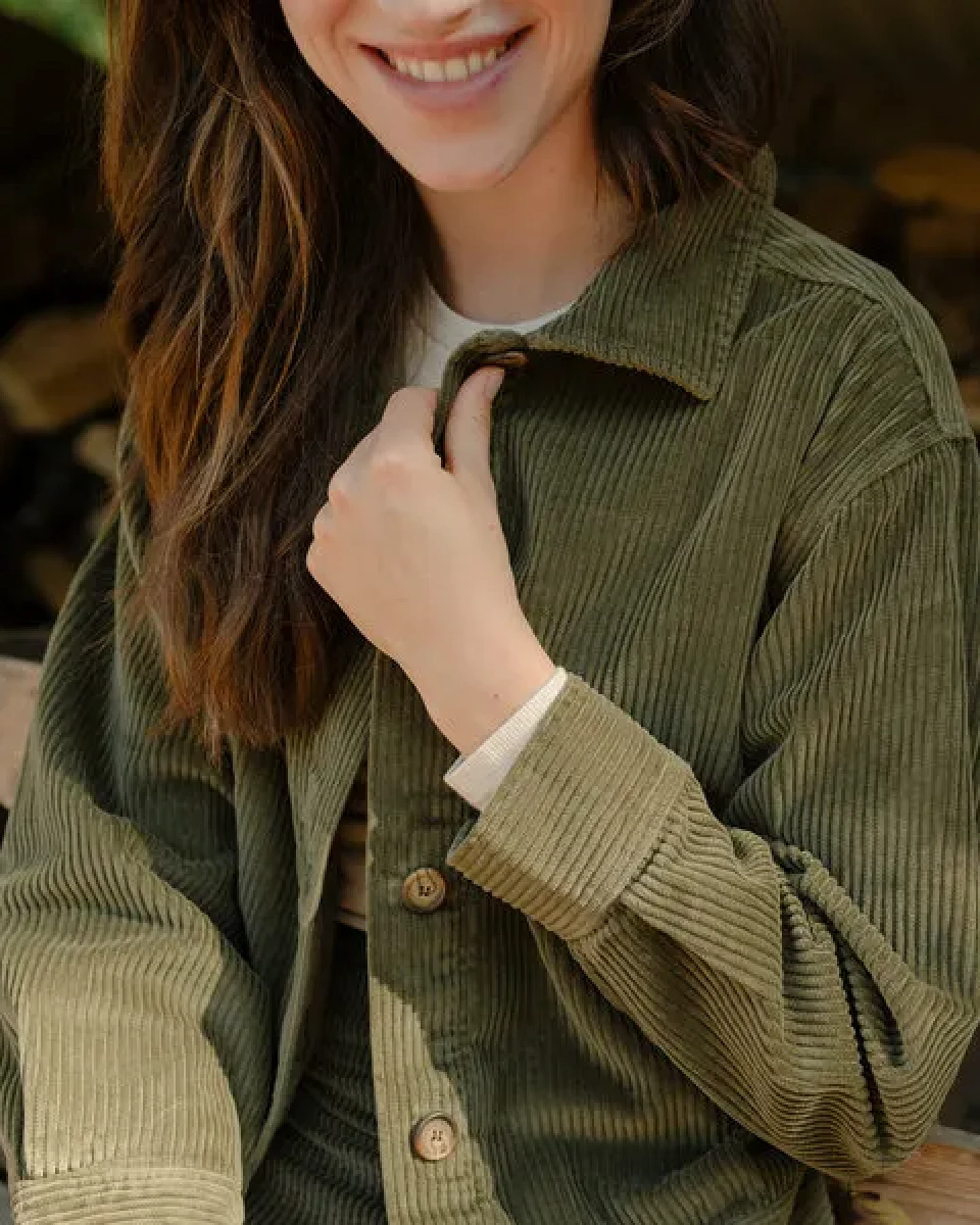 NORDLICHT Damen Cord Jacke aus 100% Bio-Baumwolle SILJA – Ansicht 3