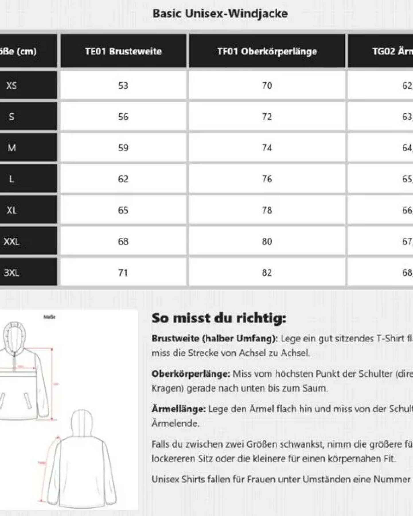 YTWOO Basic Unisex-Windjacke – Ansicht 3