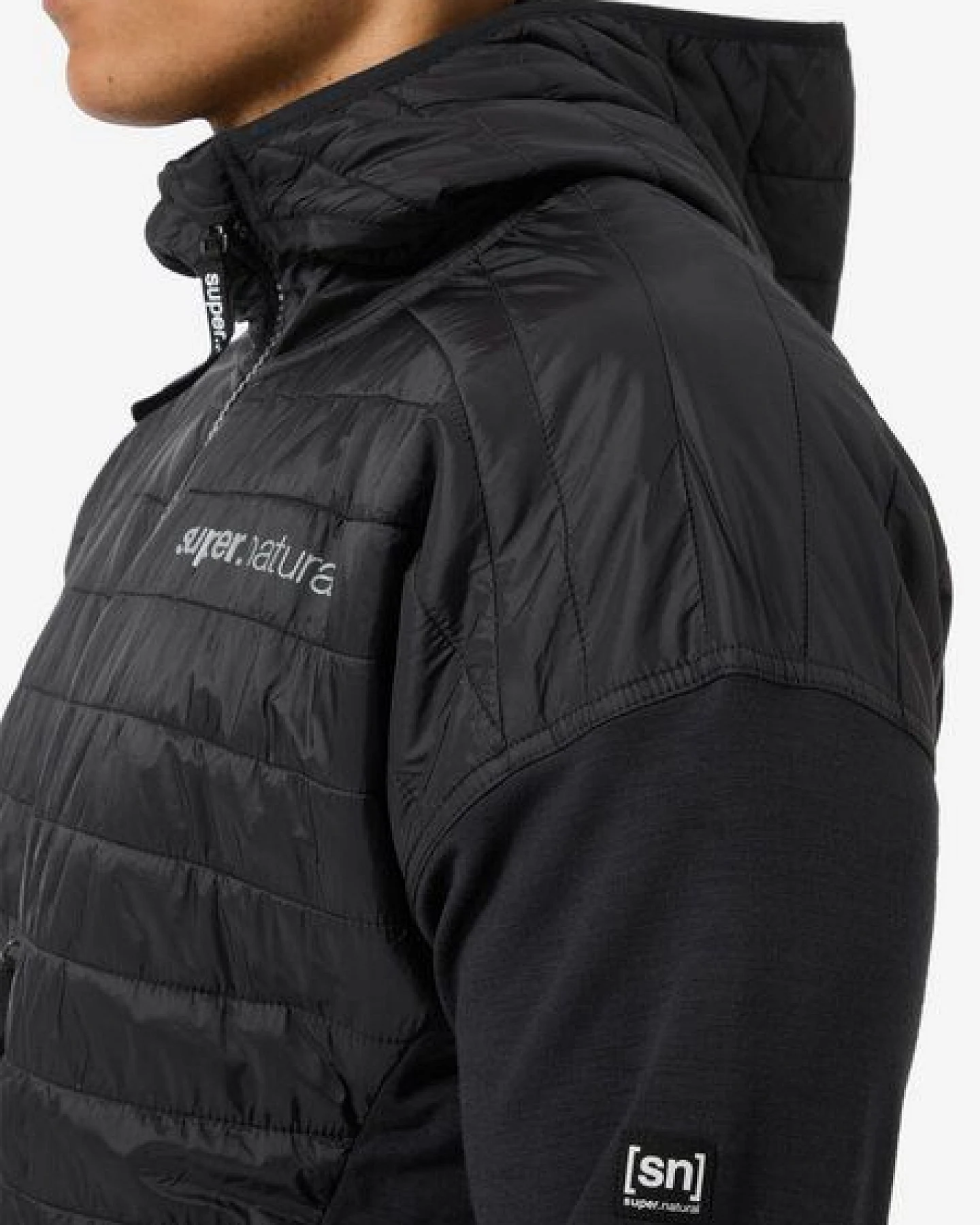super.natural Sportjacke M WARM UP ALOOF JACKET Merino Jacke mit Primaloft Bio Softshell – Ansicht 3
