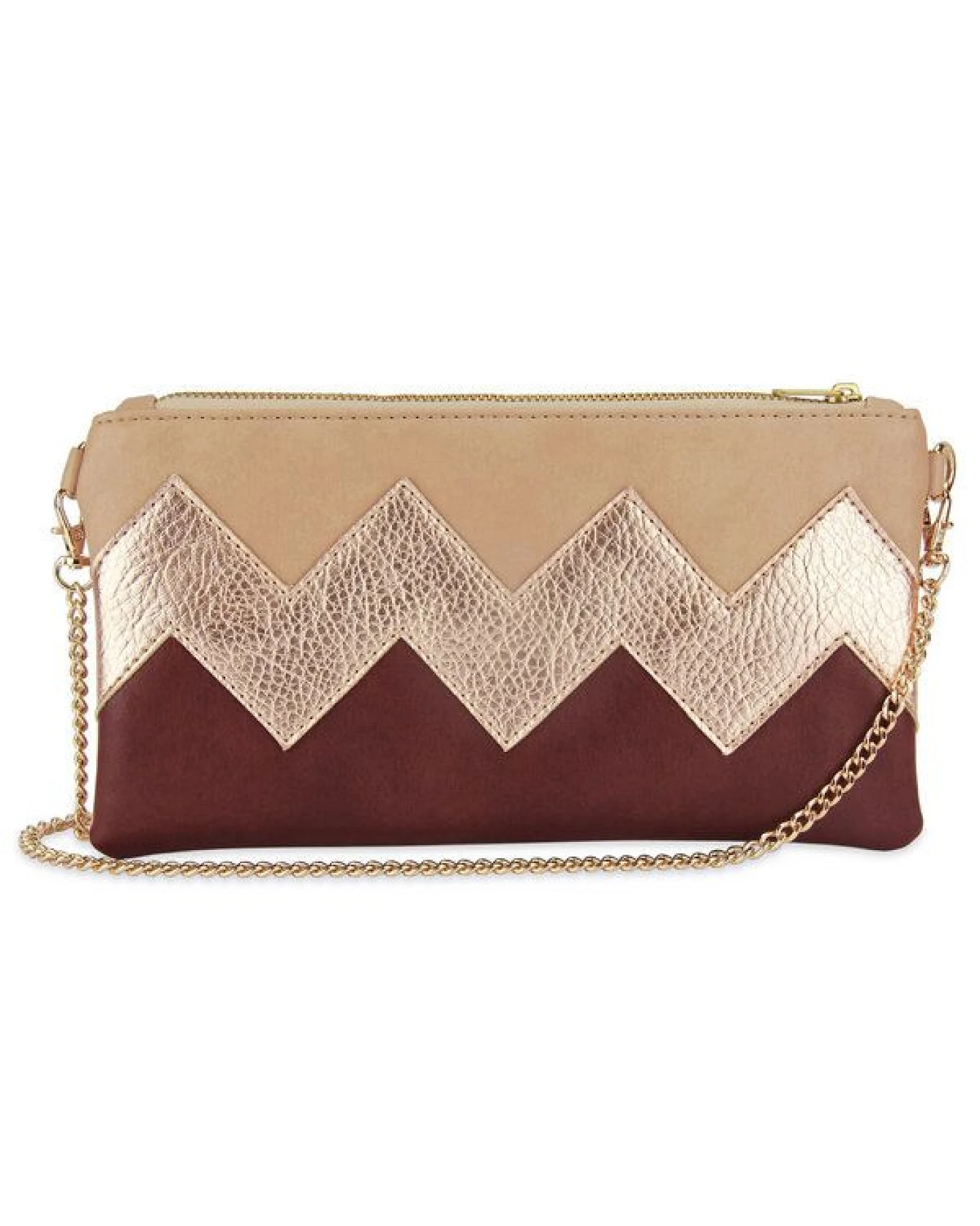 lille mus Zick-Zack-Clutch ZILIA mit Umhängekette – Ansicht 2