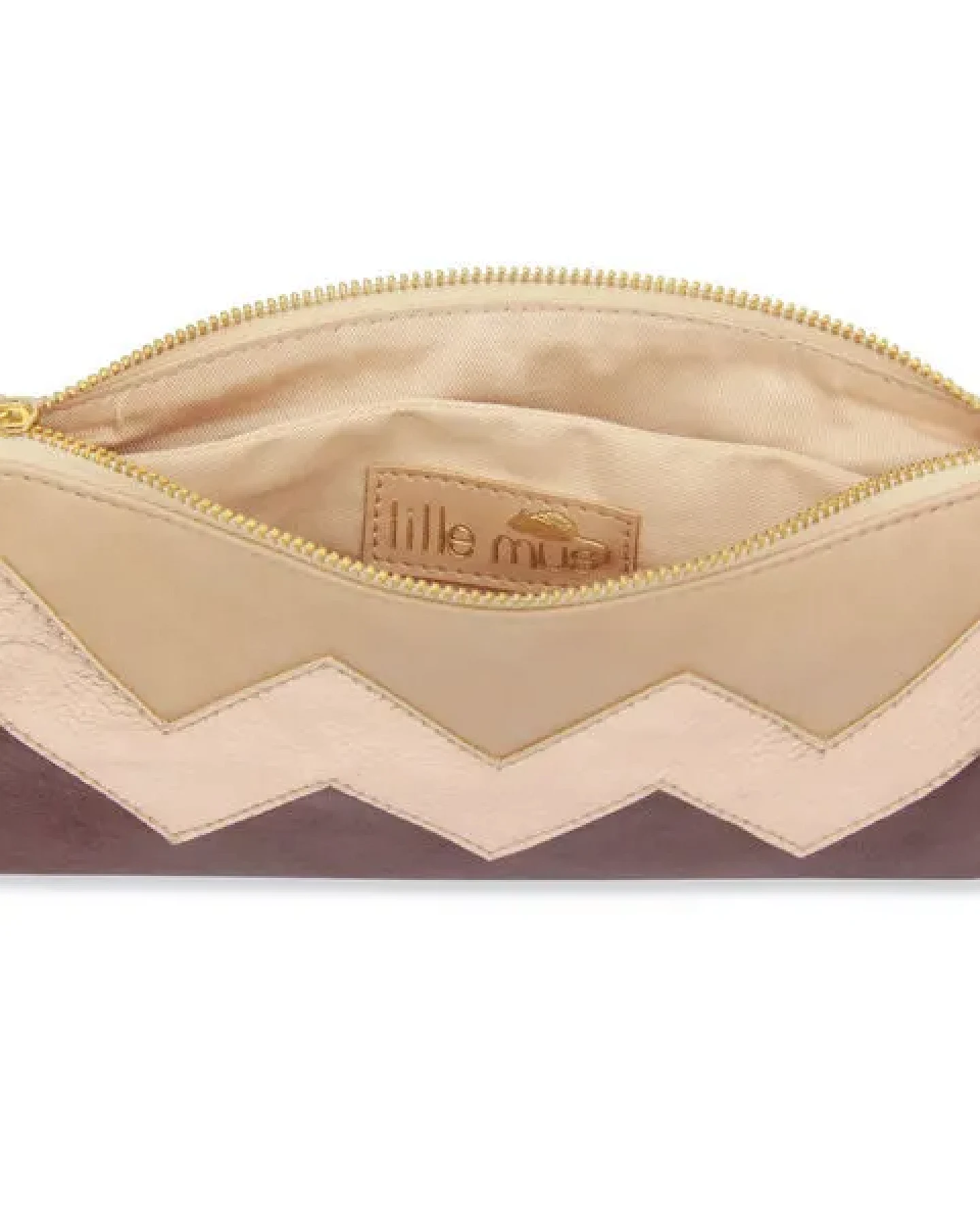 lille mus Zick-Zack-Clutch ZILIA mit Umhängekette – Ansicht 3