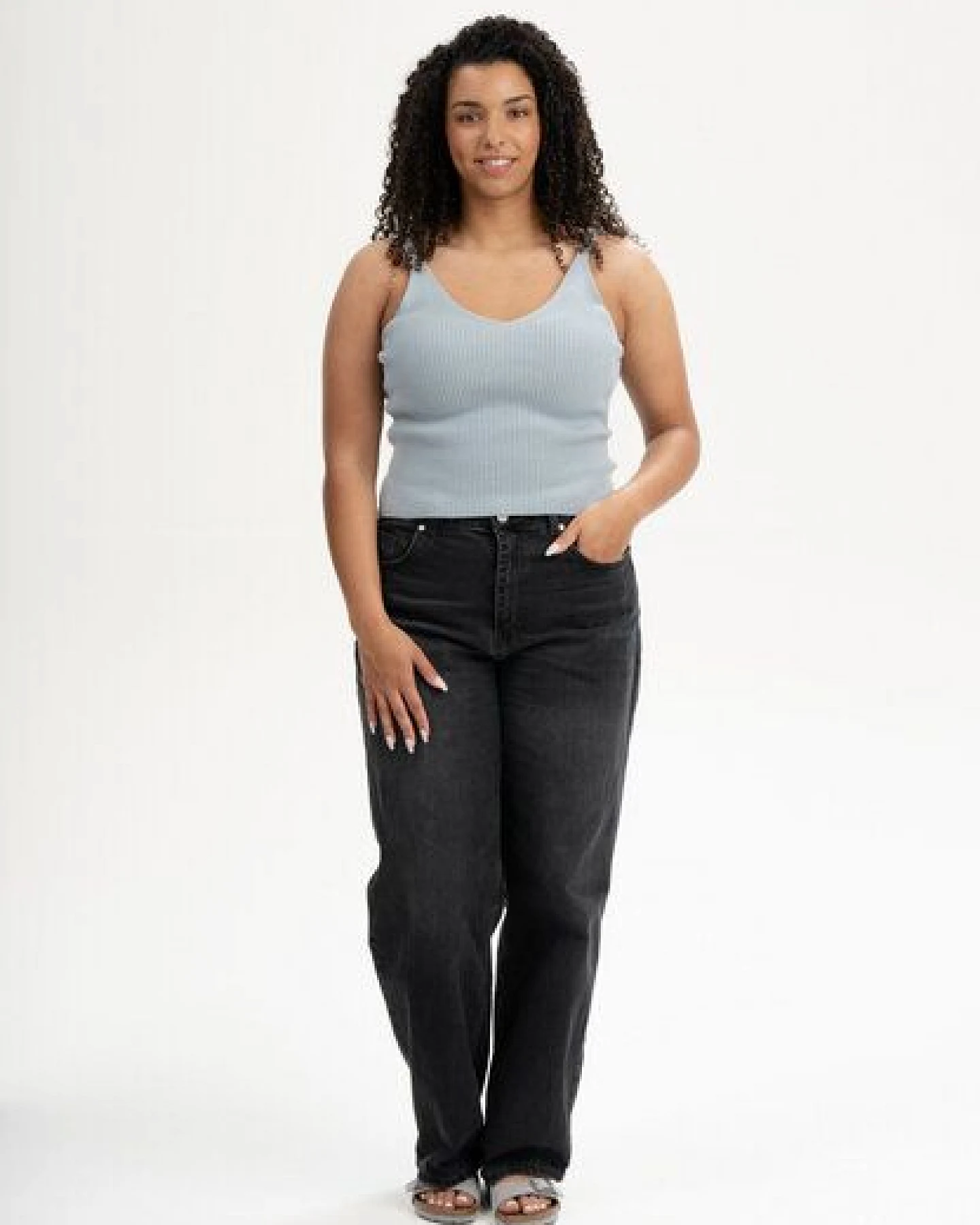 MELA V-Neck Strick Top Style RHADA – Ansicht 3