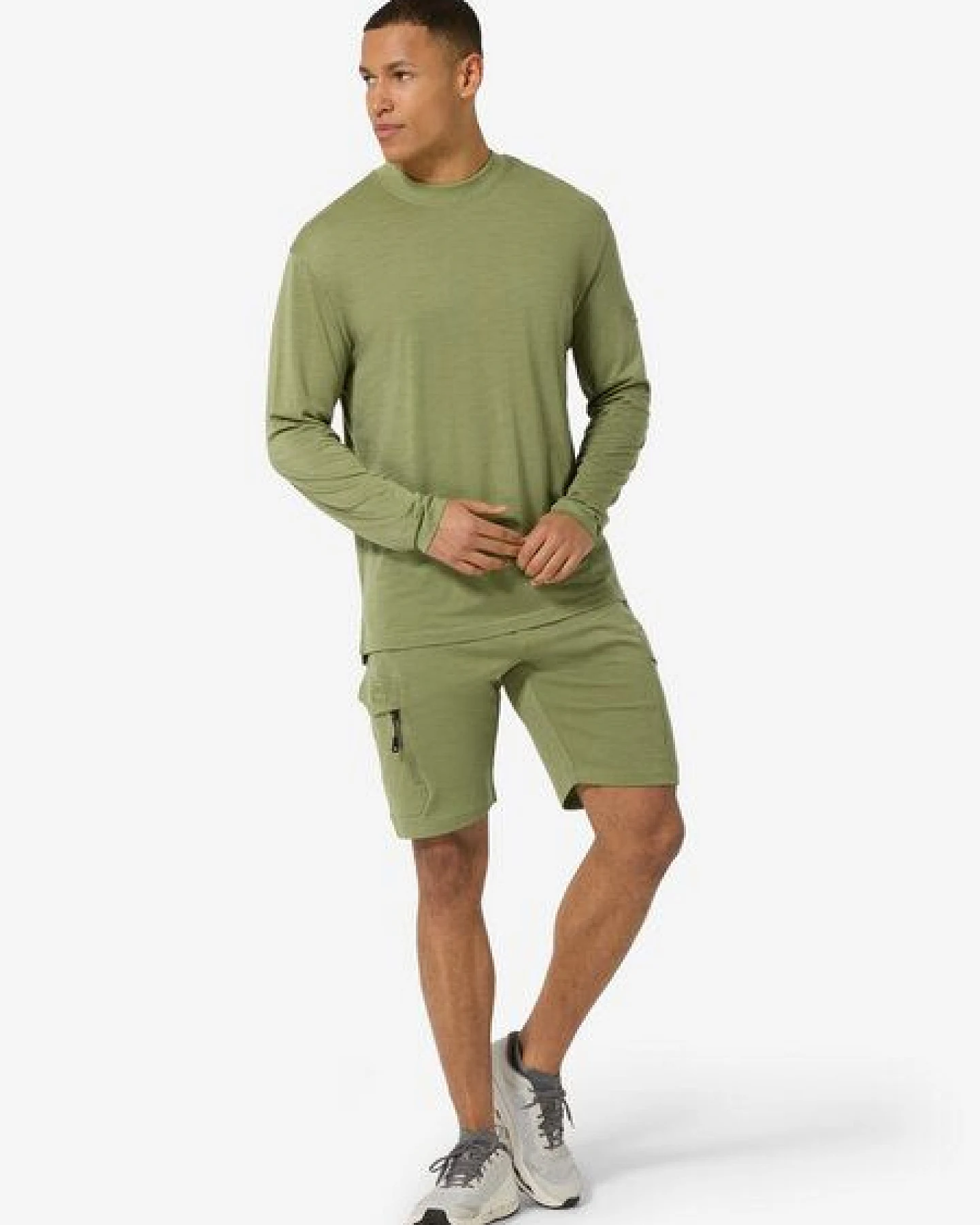 super.natural M CASUAL RIB BIO J LS für Herren, nachhaltig, Merino – Ansicht 3