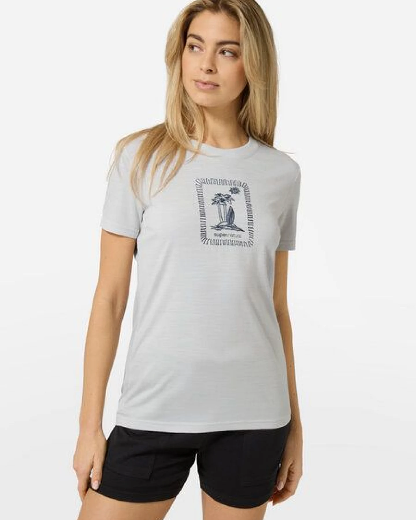 super.natural Merino T-Shirt W PALM ISLAND BIO J TEE für Damen, Merino – Ansicht 2