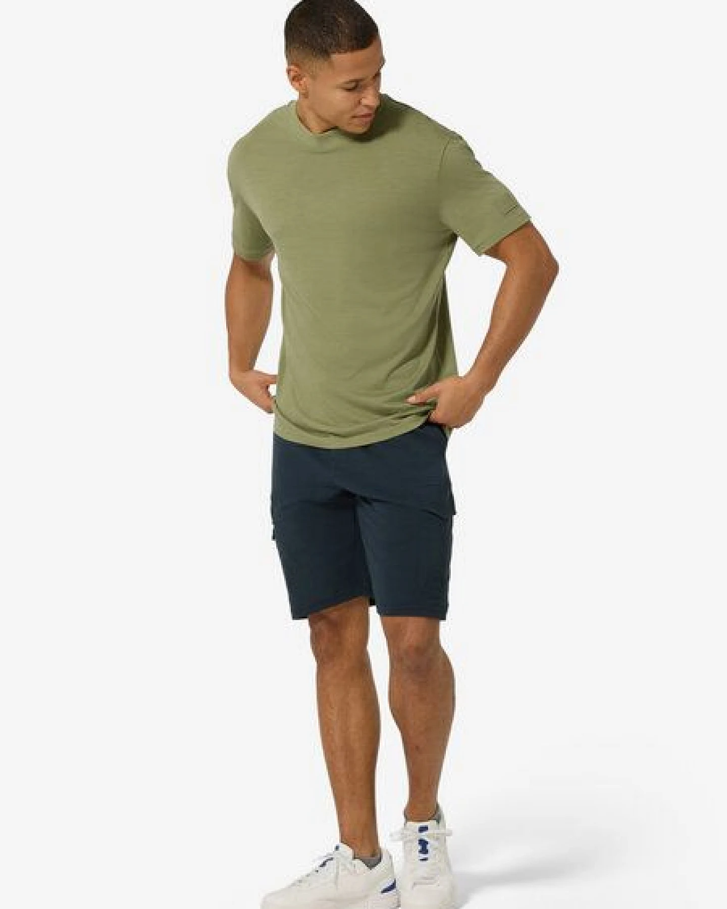 super.natural T-Shirt CASUAL RIB BIO J TEE für Herren, Merino – Ansicht 3