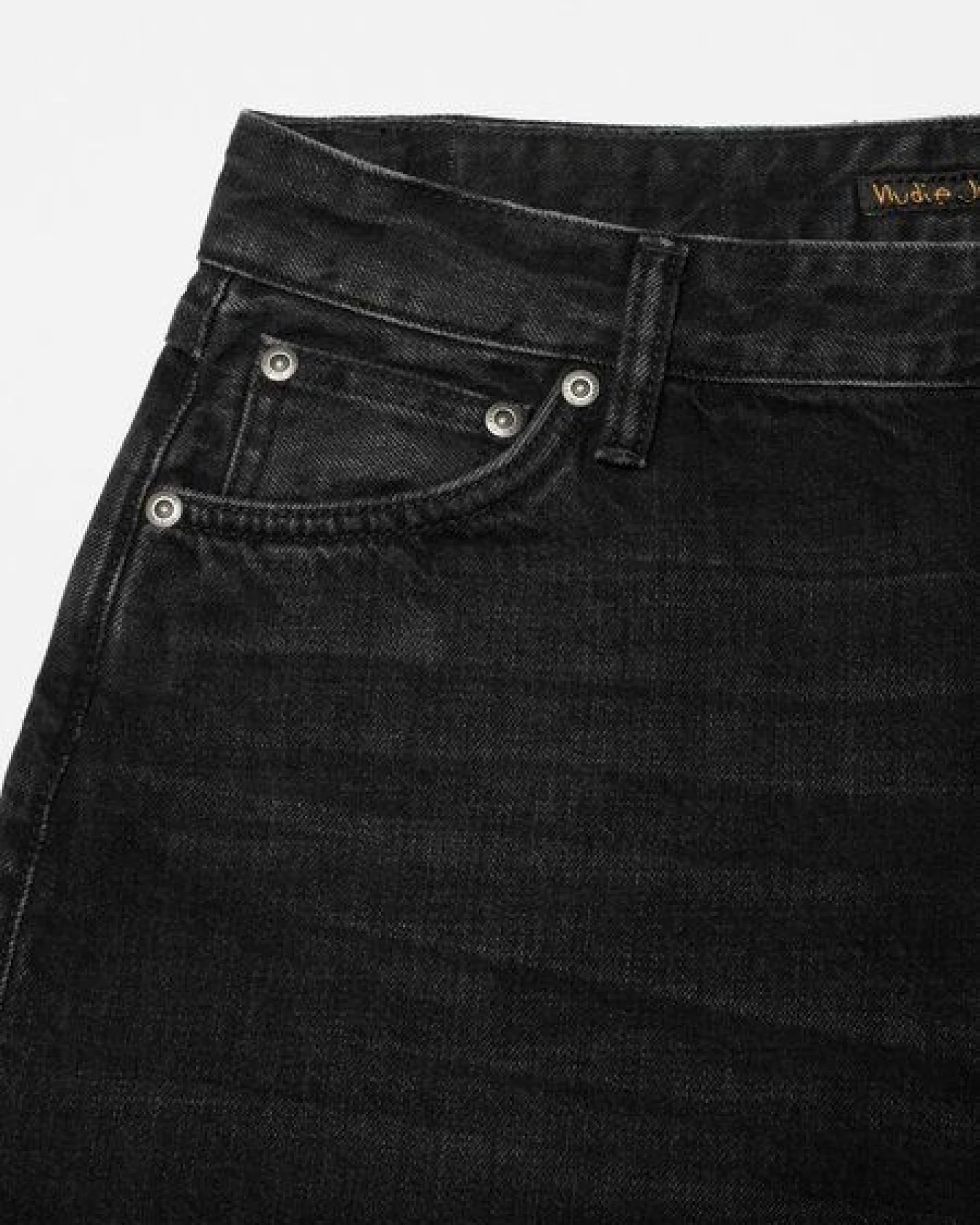Nudie Jeans Jeans-Shorts Meja Night Dune Black – Ansicht 4