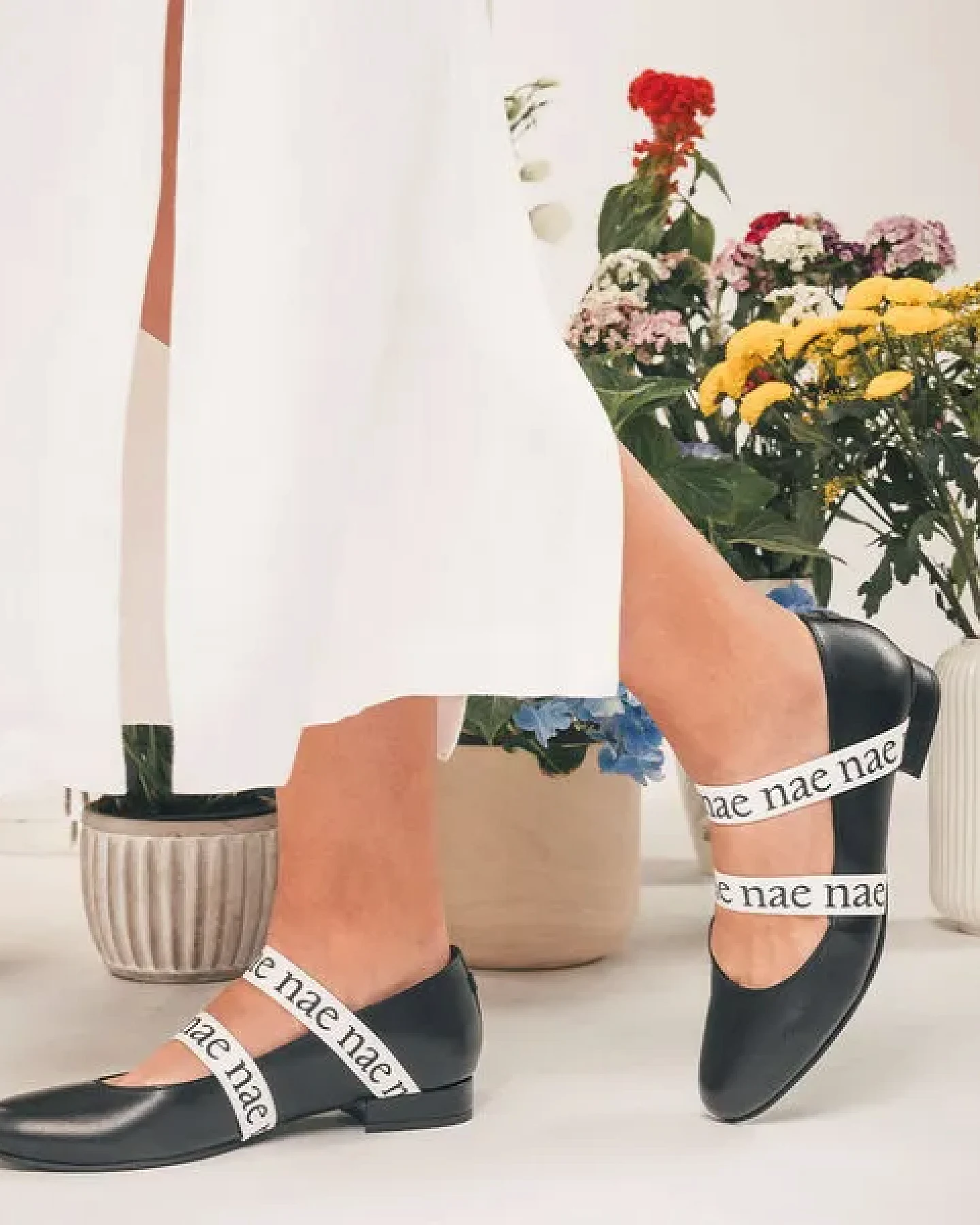 Nae Vegan Shoes NAE - Aure Schwarz Vegane Ballerinas aus Apfelleder – Ansicht 4