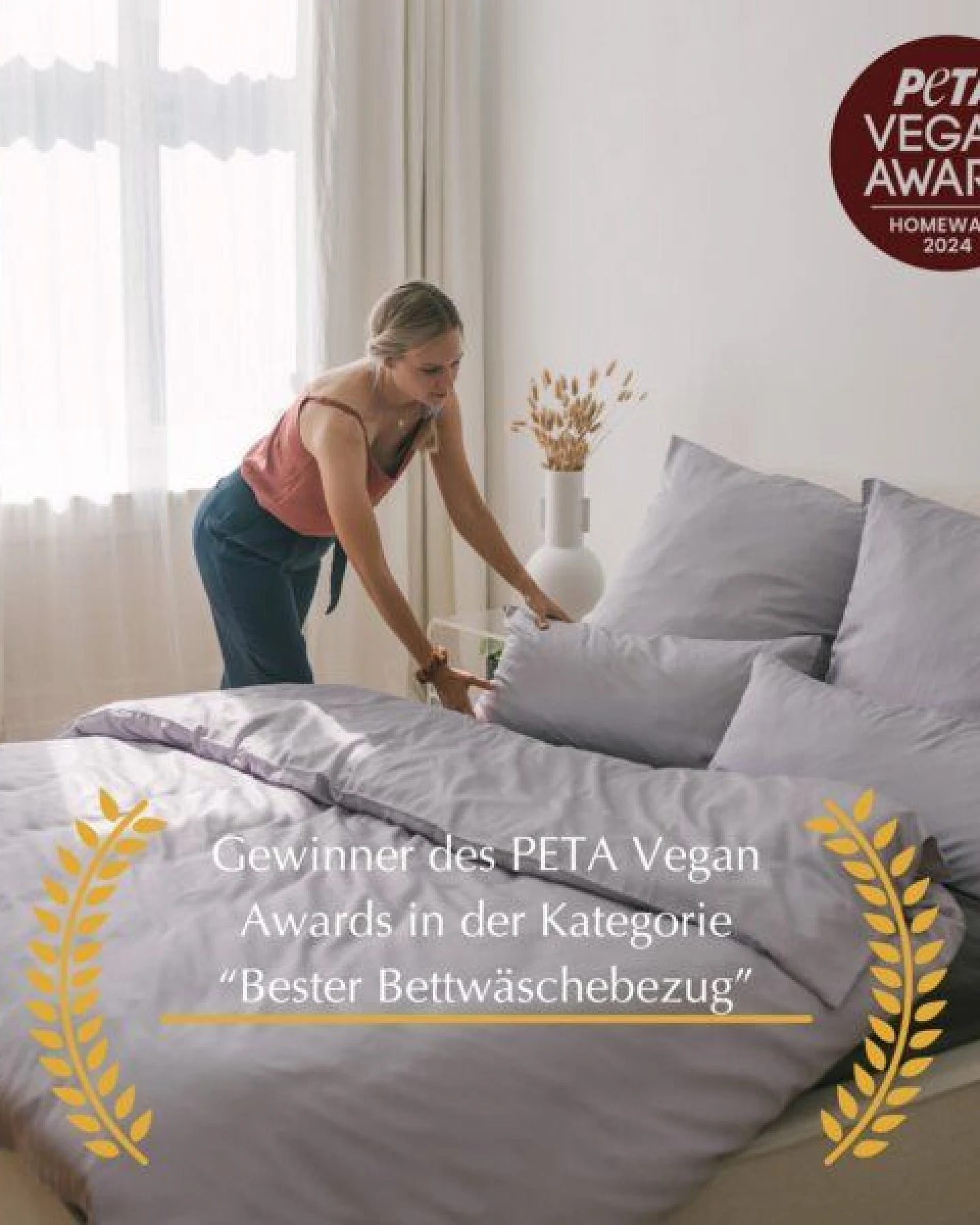 AGA.PIE Bettwäsche-Set aus 100% Lyocell aus Bambuscellulose, für Allergiker – Ansicht 4