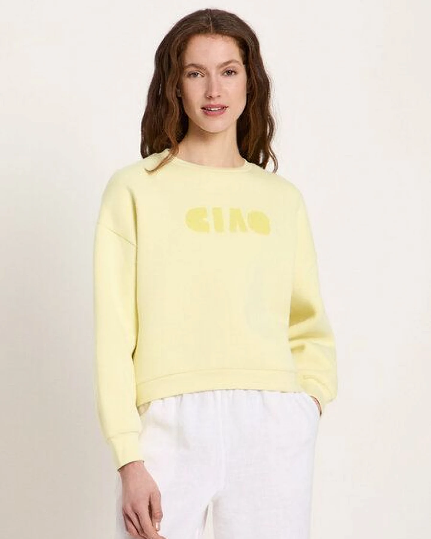 LANIUS Statementsweatshirt Pullover aus Bio-Baumwolle – Ansicht 3