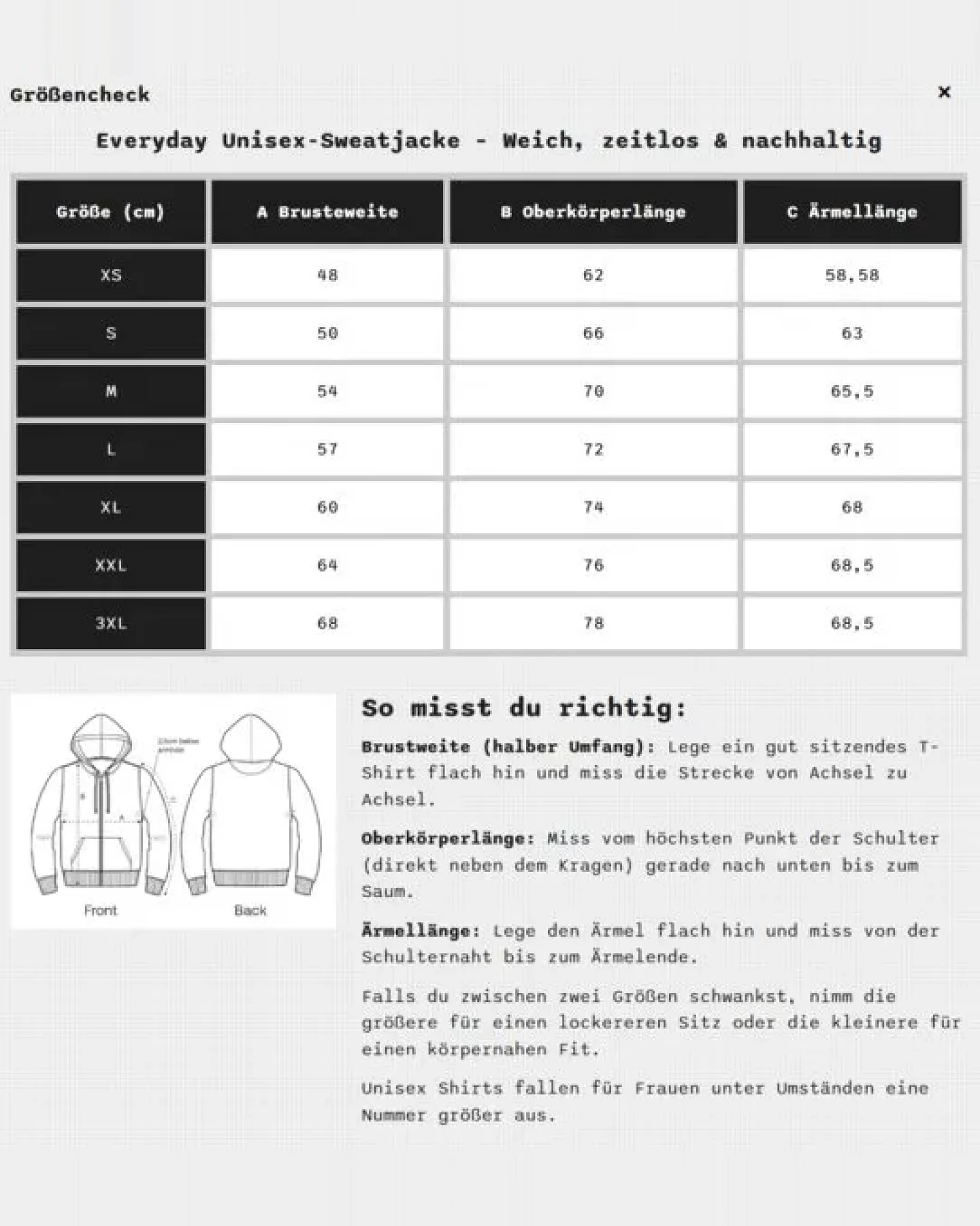 YTWOO Everyday Unisex-Sweatjacke – Weich, zeitlos & nachhaltig – Ansicht 3