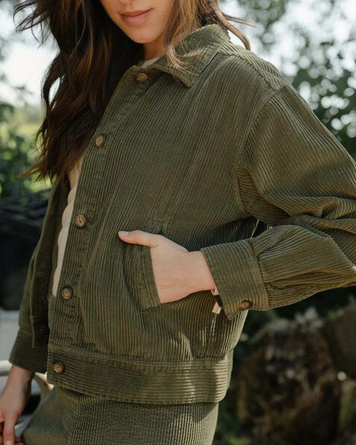 NORDLICHT Damen Cord Jacke aus 100% Bio-Baumwolle SILJA – Ansicht 3