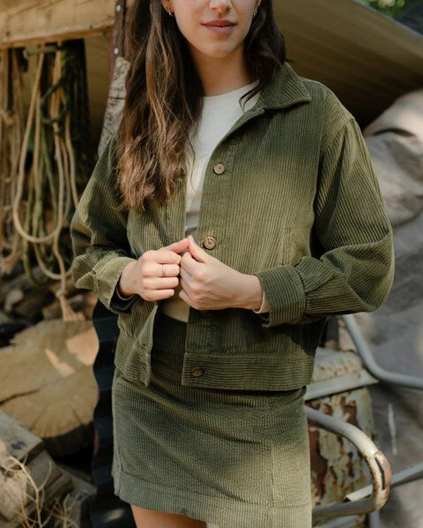 NORDLICHT Damen Cord Jacke aus 100% Bio-Baumwolle SILJA – Ansicht 4