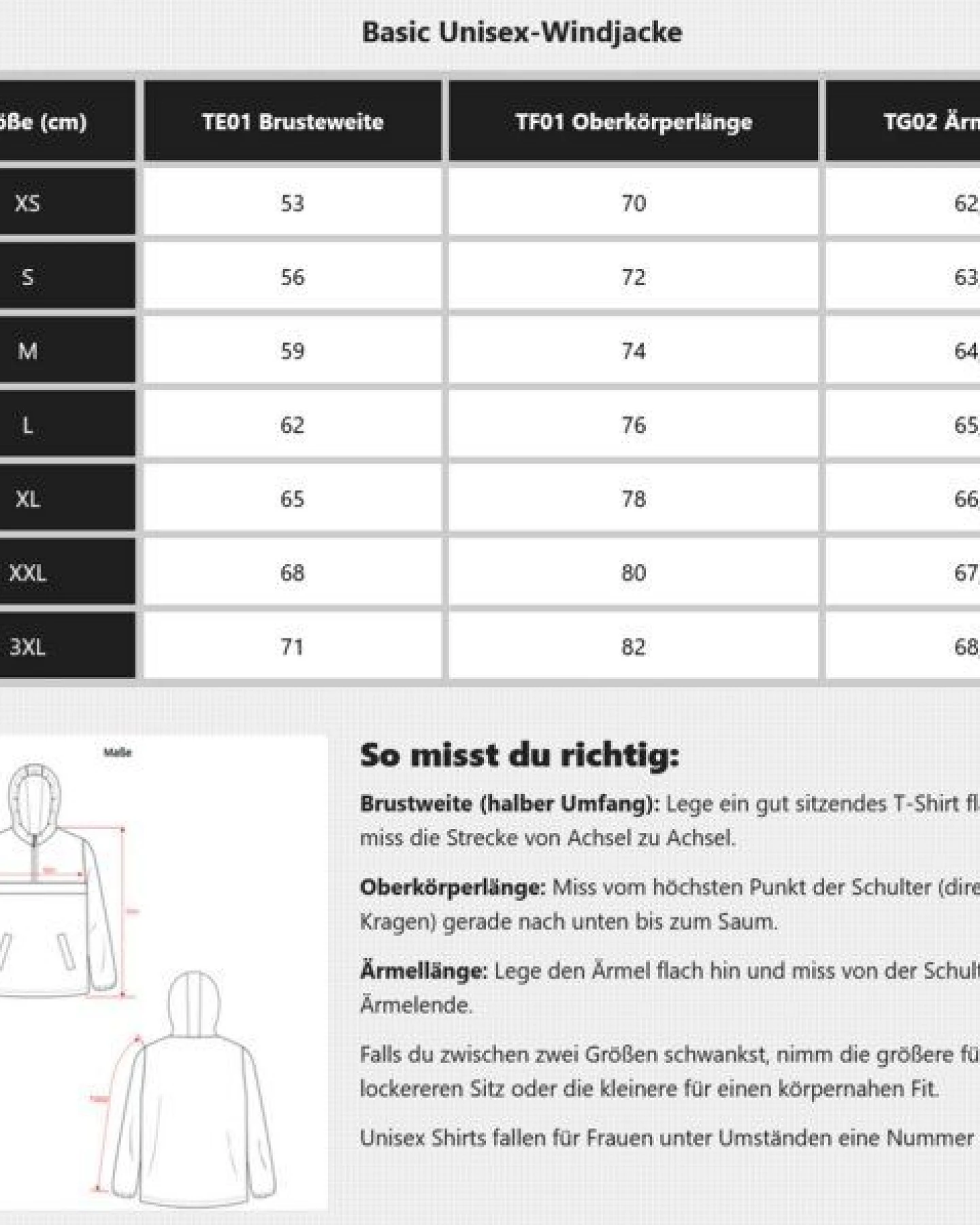 YTWOO Basic Unisex-Windjacke – Ansicht 3
