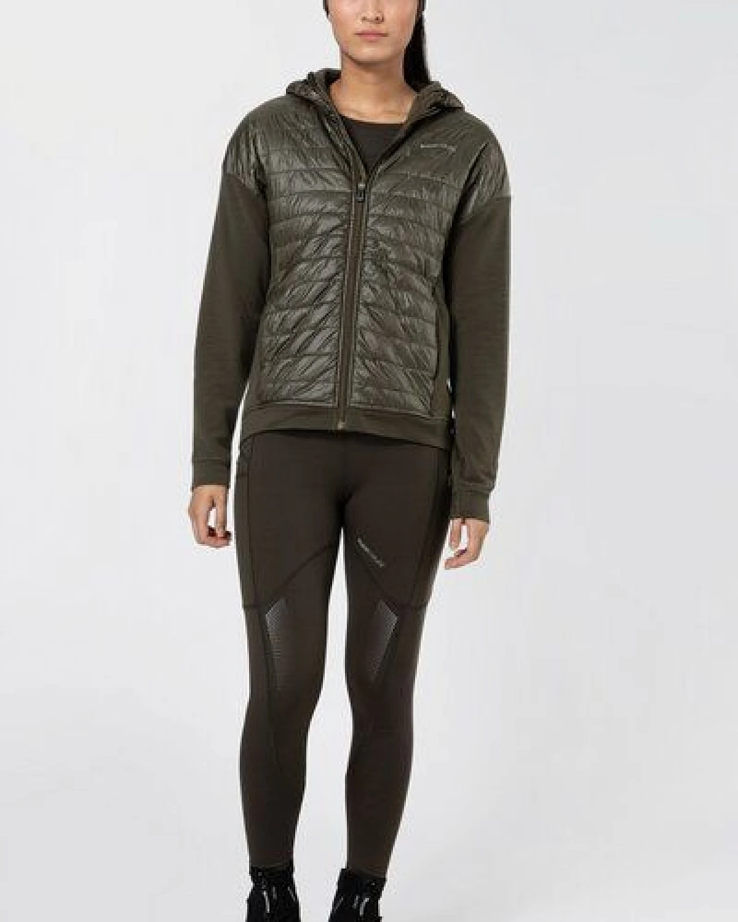 super.natural Sportjacke W WARM UP ALOOF JACKET Merino Jacke mit Primaloft Bio und Softshell – Ansicht 2
