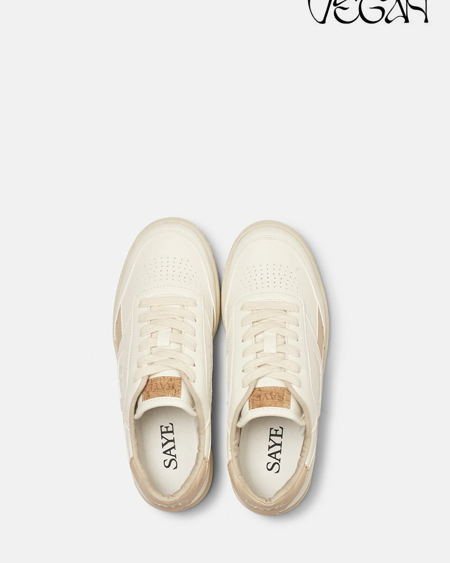 SAYE Herren vegan Sneaker Modelo '89 Beige – Ansicht 2