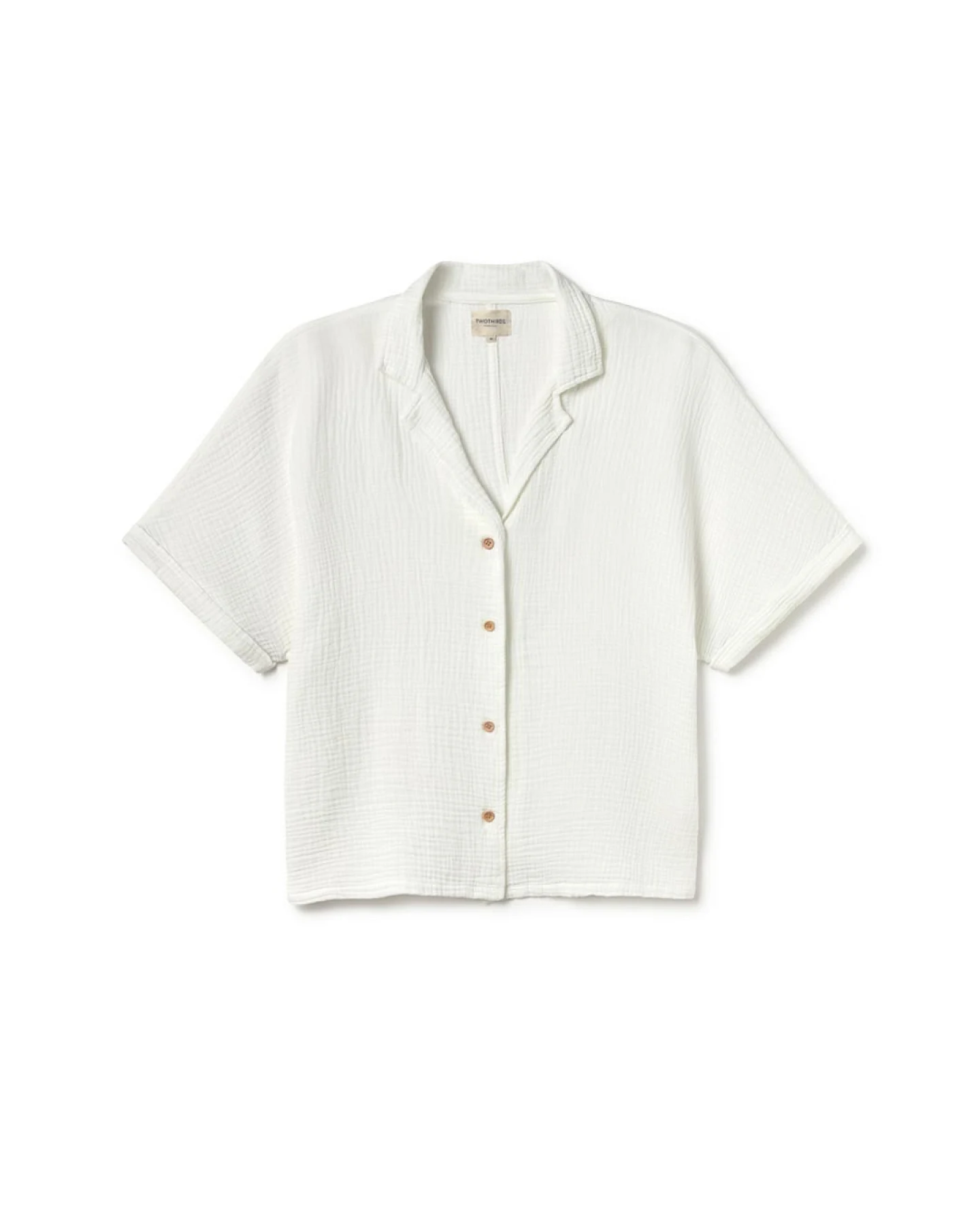 TWOTHIRDS Damen vegan Hemd Zuqar Off White – Ansicht 2