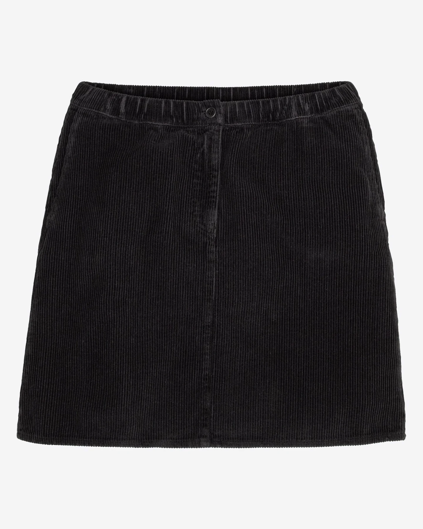 Recolution Damen vegan Rock Corduroy Wisteria Schwarz – Ansicht 2