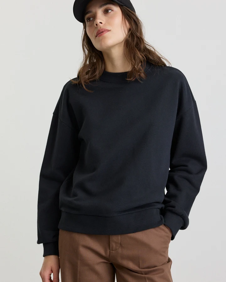 Recolution Damen vegan Sweatshirt Nerine Schwarz