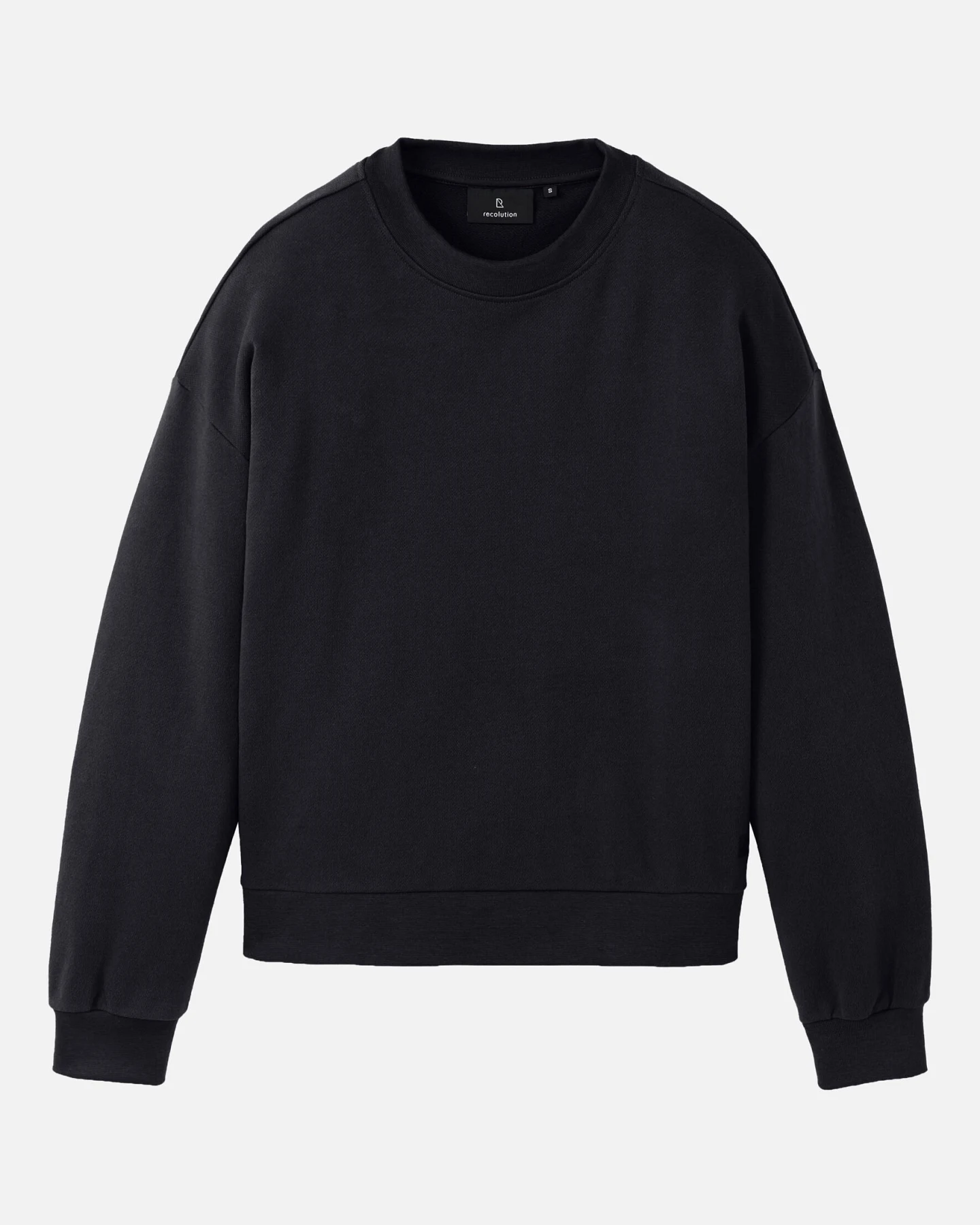 Recolution Damen vegan Sweatshirt Nerine Schwarz – Ansicht 2
