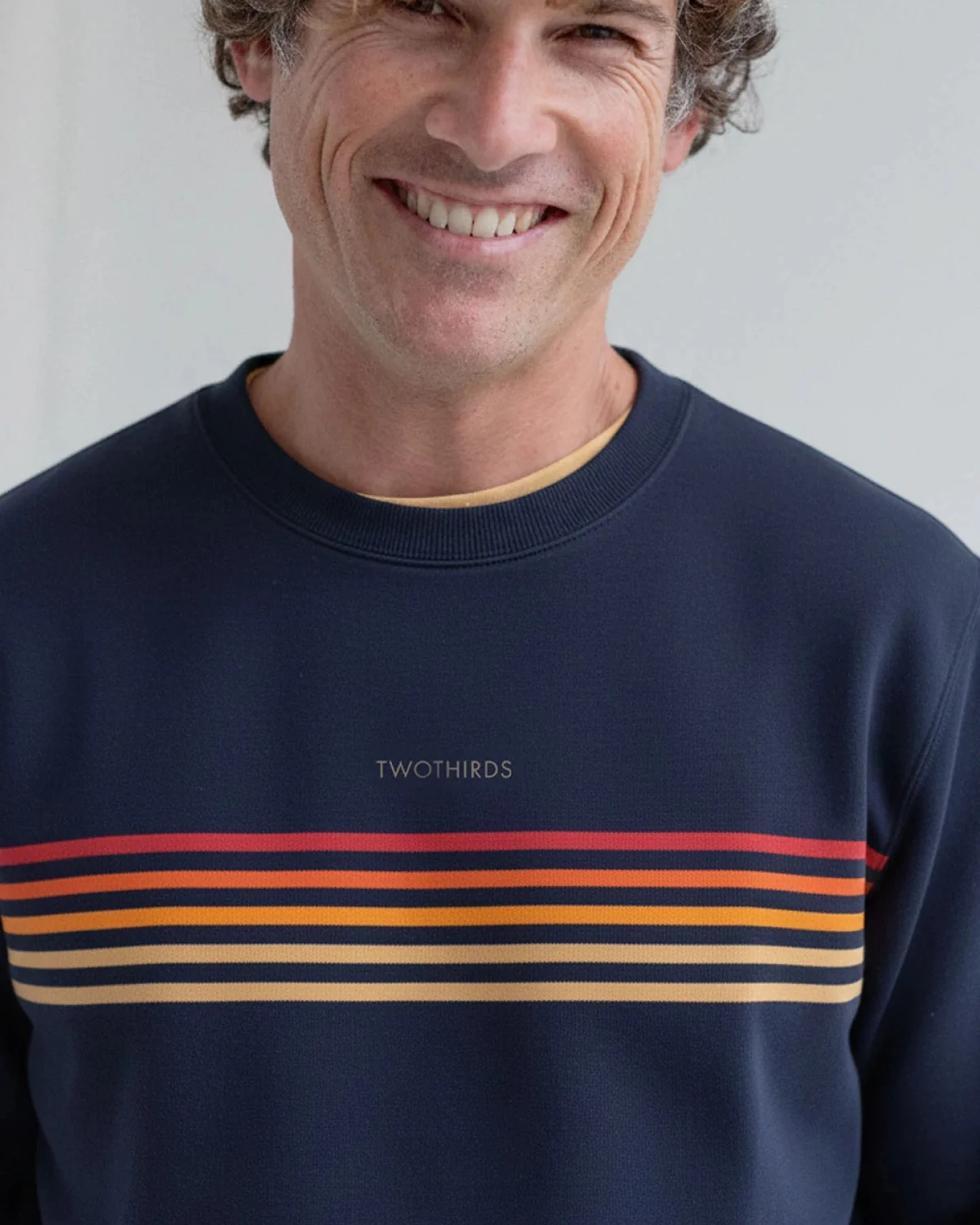 TWOTHIRDS Herren vegan Sweatshirt Fanore Navy – Ansicht 2
