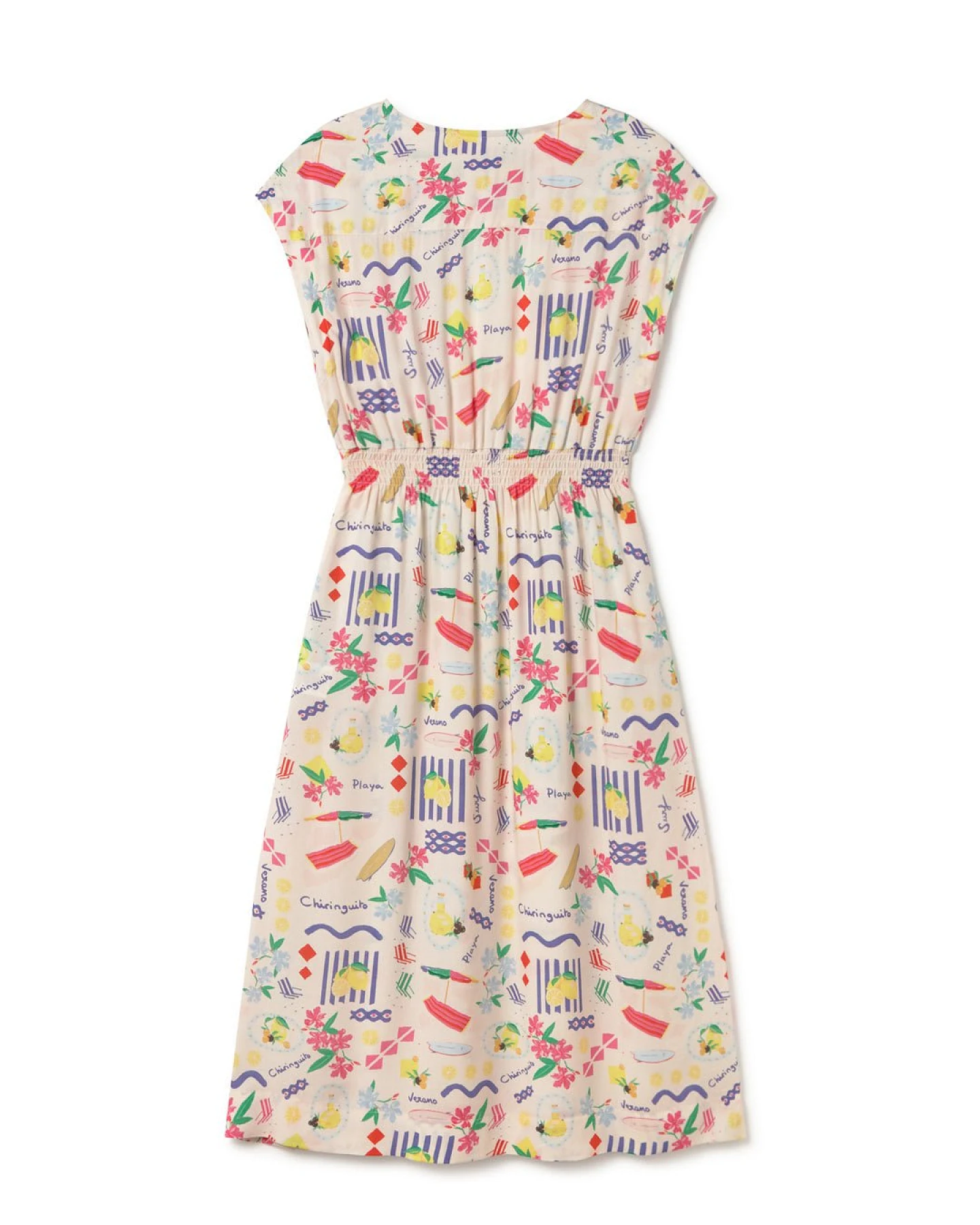 TWOTHIRDS Damen vegan Kleid Biodola Chiringuito Druck – Ansicht 2