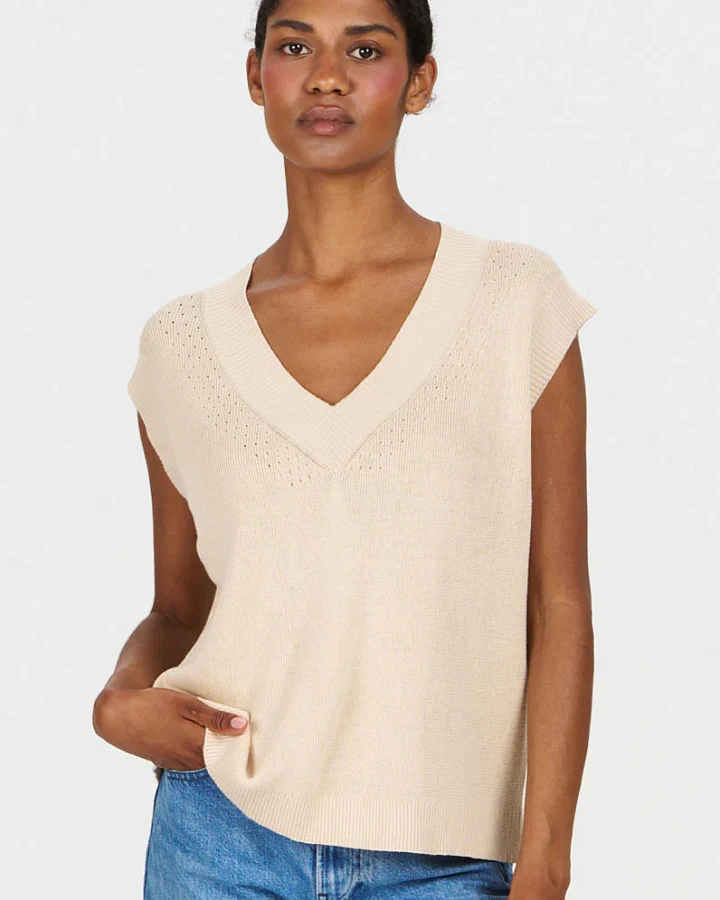KOMODO Damen vegan Weste Sander Sand