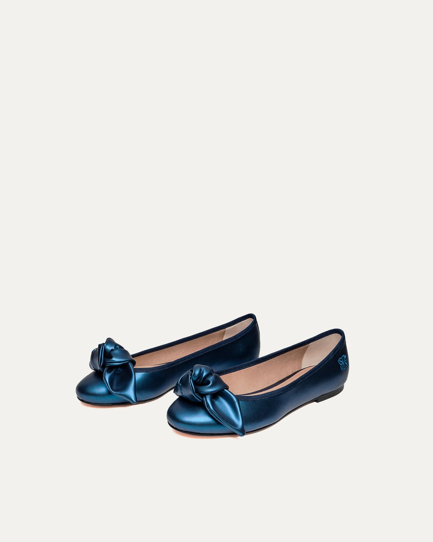 BIKKOU Damen vegan Ballerinas 9:30am Hearing In Court Electric Blue – Ansicht 2