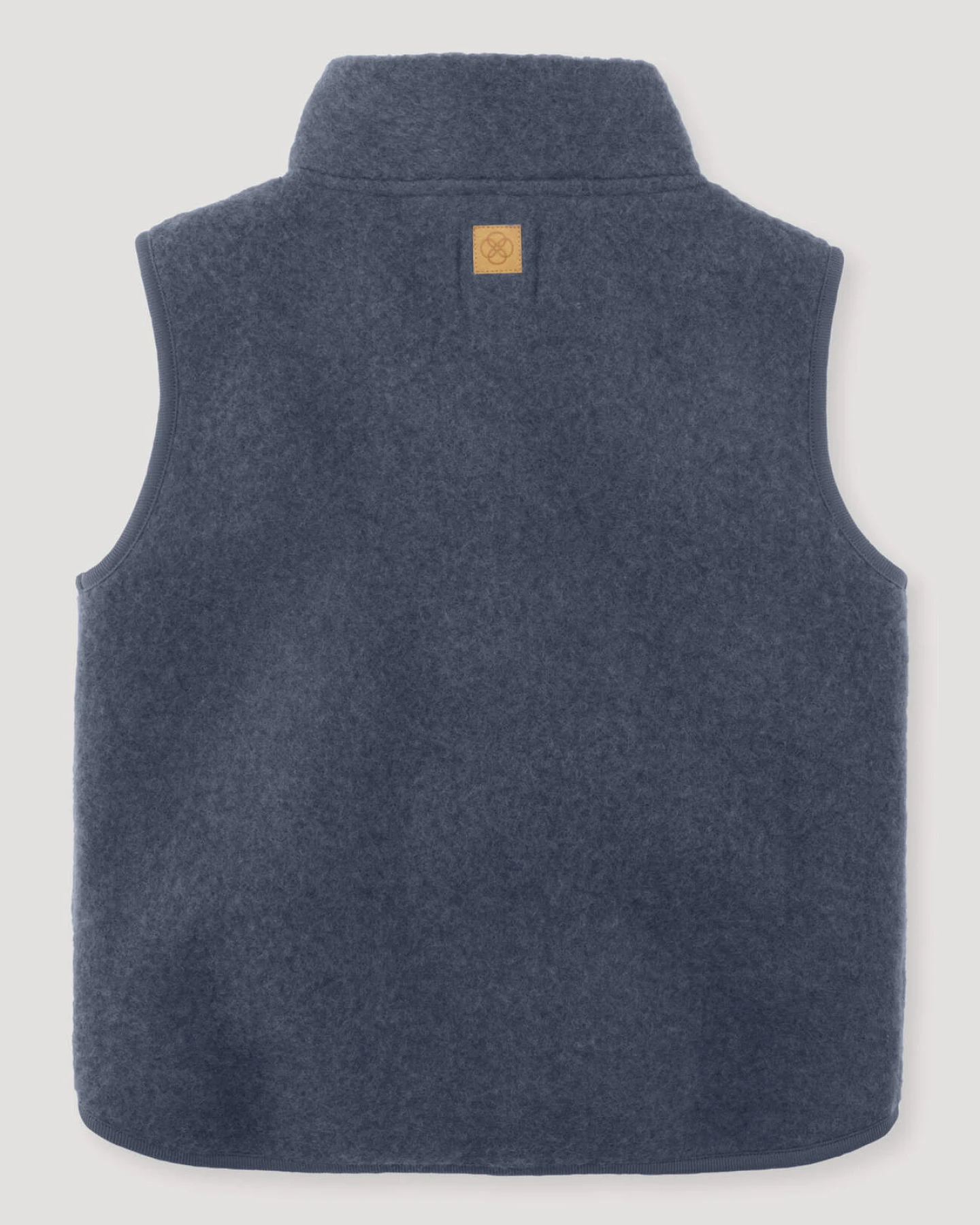 hessnatur Kinder Wollfleece Weste aus Bio-Merinowolle - blau - Größe 98/104 – Ansicht 2