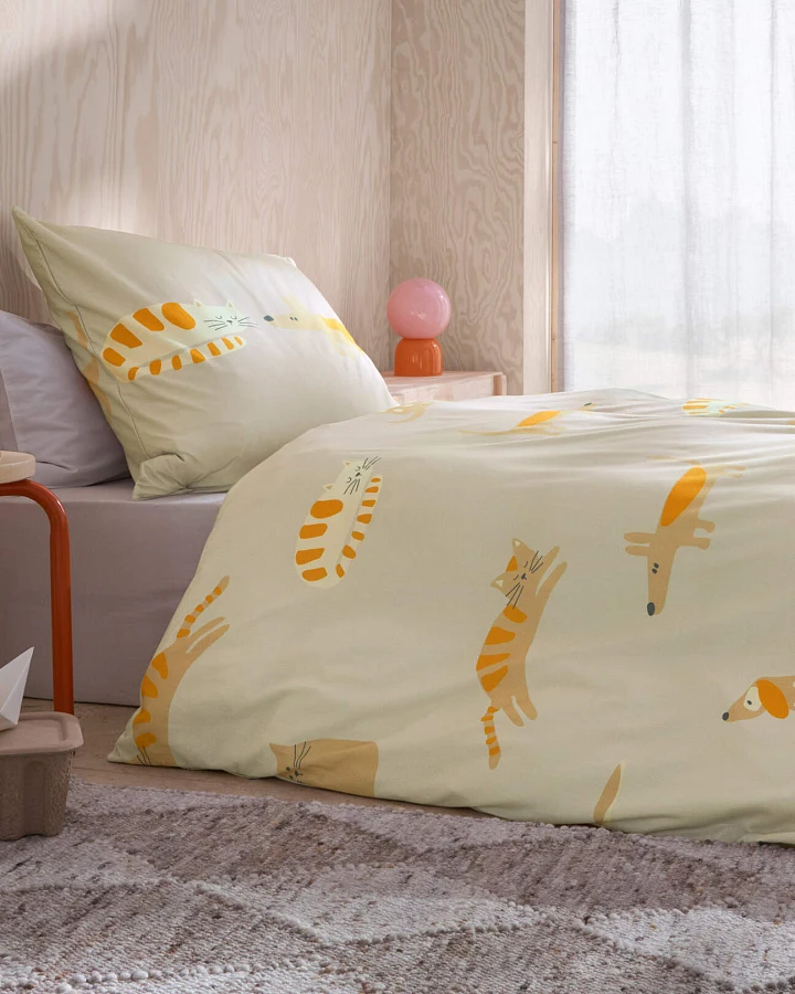 hessnatur Baby Jersey Bettwäsche aus Bio-Baumwolle - beige - Größe 100x135 / 40x60 cm