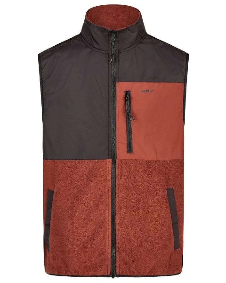 Iriedaily - Auf Deck Fleece Vest - Fleeceweste Gr M rot