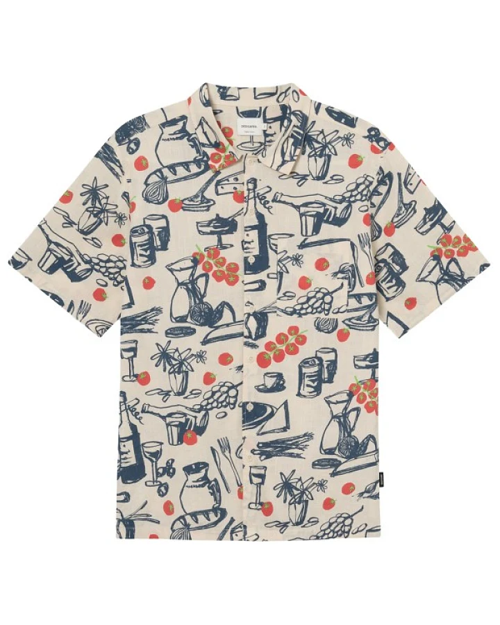 DEDICATED - Shirt Brantevik - Hemd Gr M grau