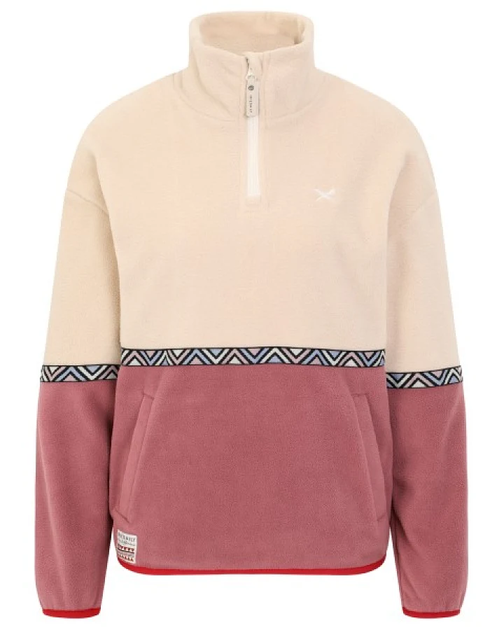 Iriedaily - Women's Holina Fleece Troyer - Fleecepullover Gr L beige