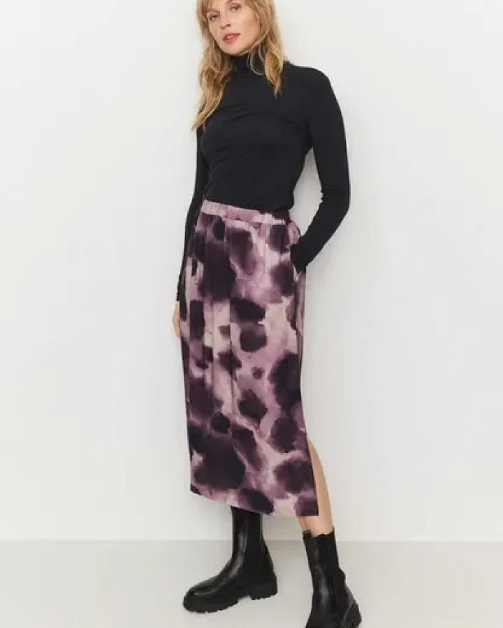Produktseite: Damen Rock aus LENZING ECOVERO Viskose - HOLLY WATERDROP - recolution