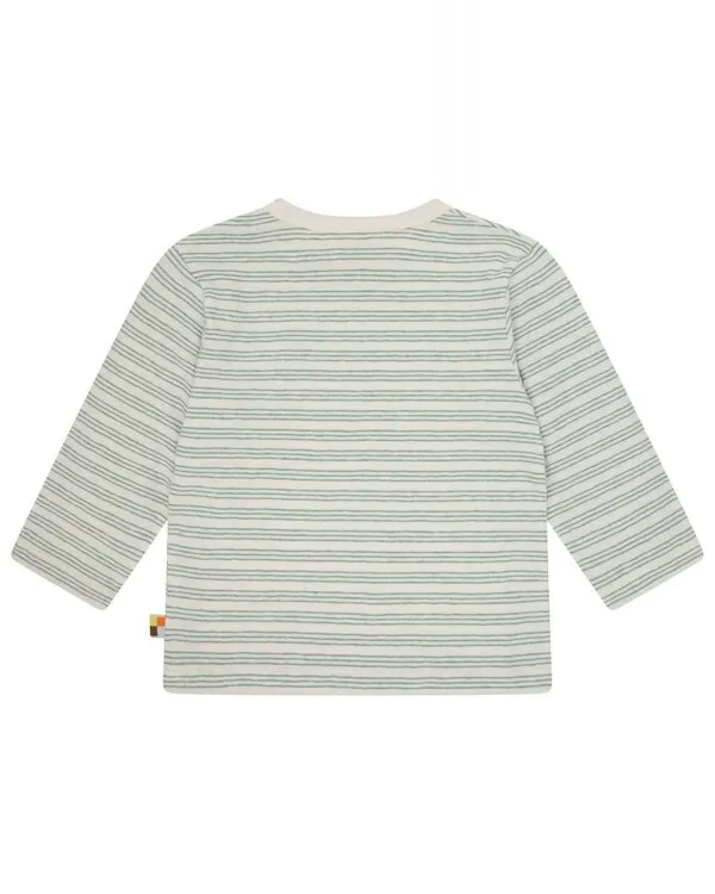 loud + proud Babys & Kinder Shirt Streifen mit Leinen, GOTS-zertifiziert – Ansicht 2