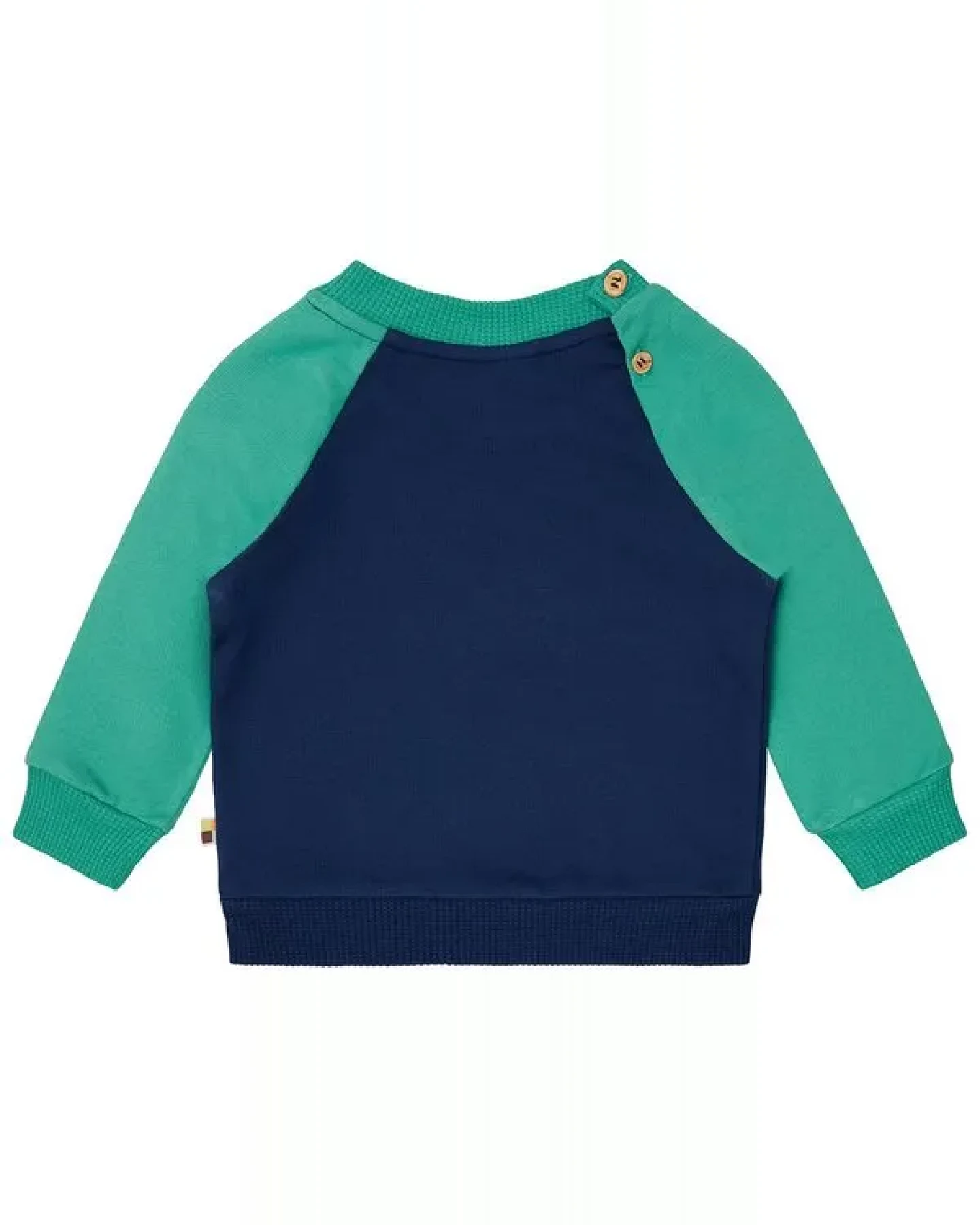 loud + proud Babys & Kinder Sweatshirt mit Raglanärmeln, GOTS-zertifiziert – Ansicht 2