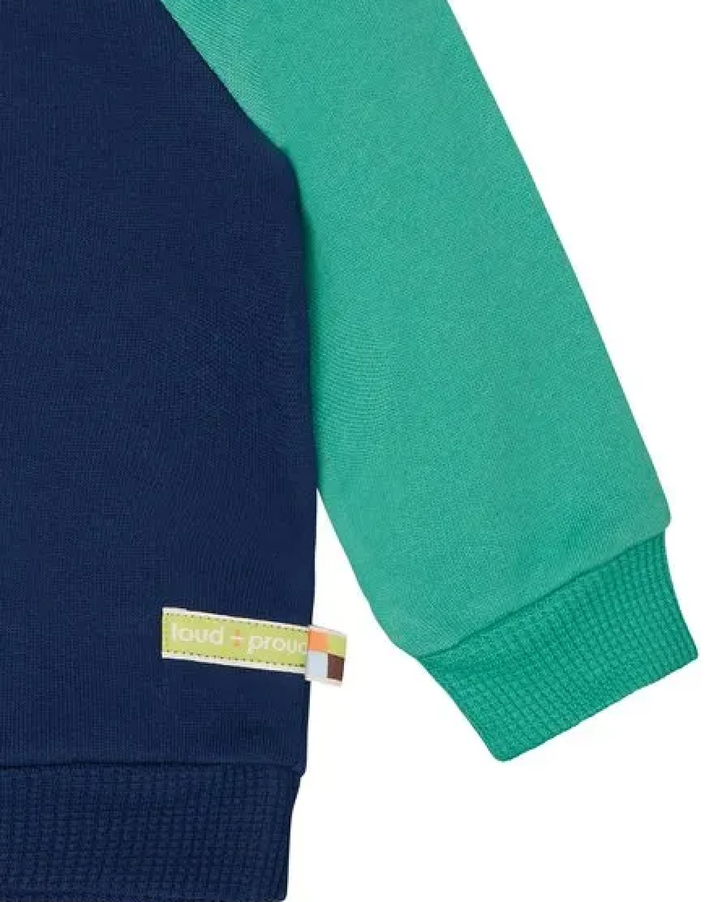 loud + proud Babys & Kinder Sweatshirt mit Raglanärmeln, GOTS-zertifiziert – Ansicht 4