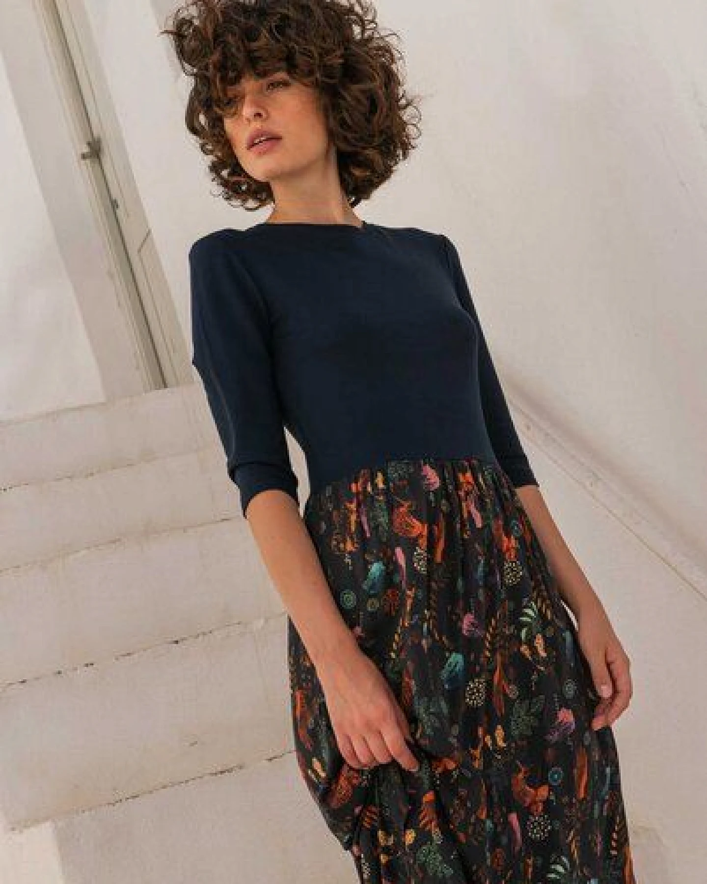 WiDDA berlin Kleid MIXI night/ afri Print aus ECOVERO® – Ansicht 2