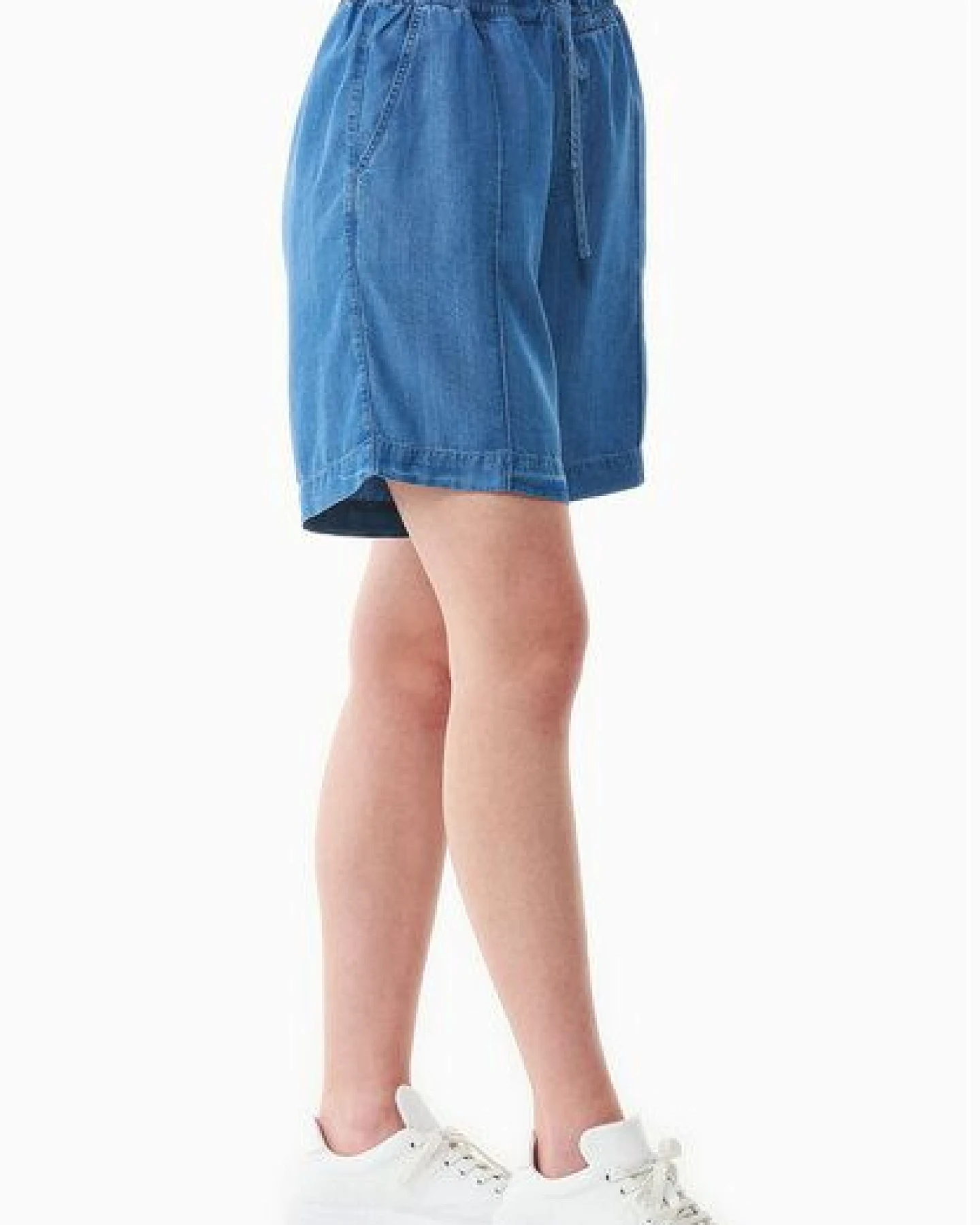 ORGANICATION Shorts aus TENCEL Lyocell in Denim-Optik – Ansicht 3