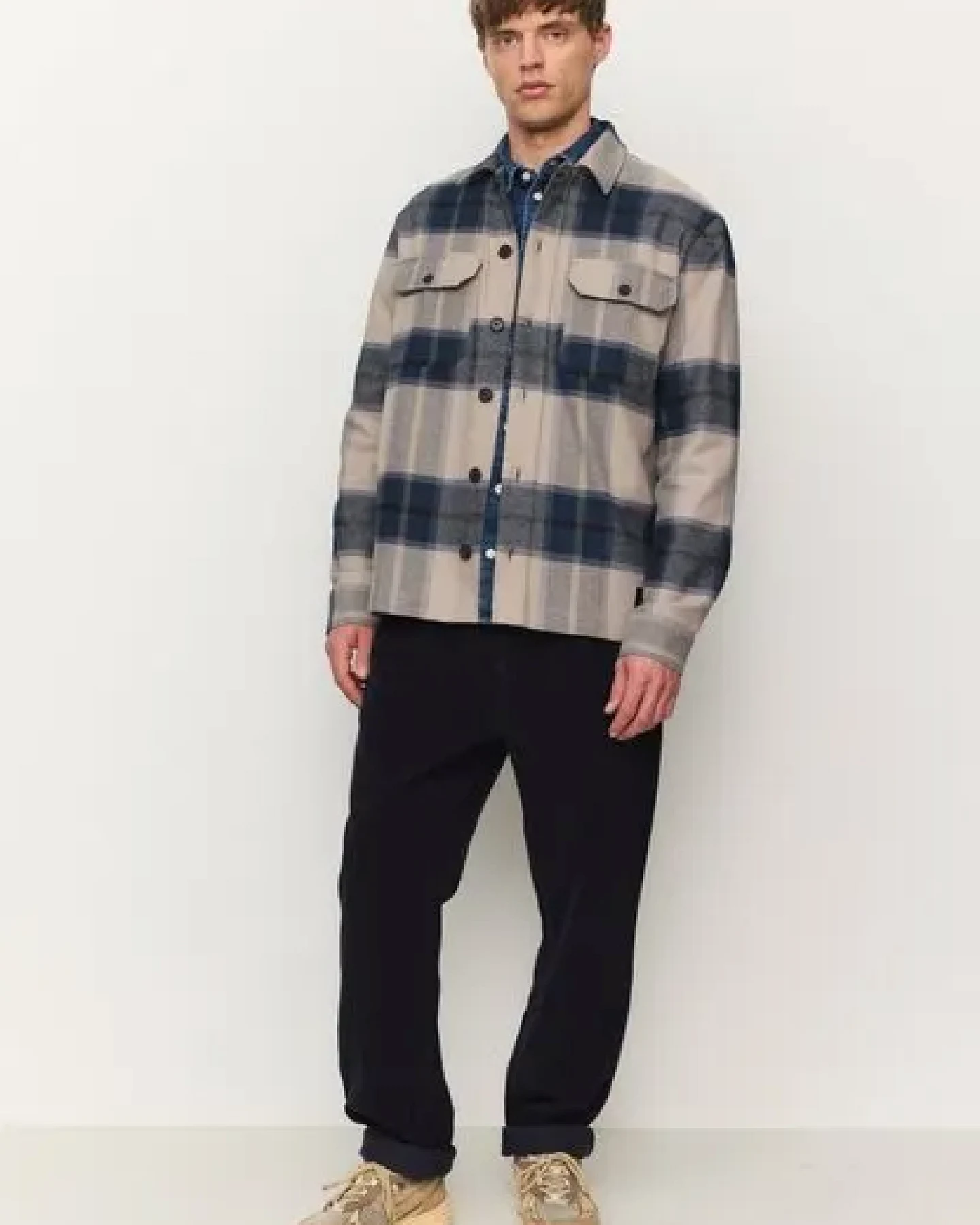 Herren Overshirt aus Bio-Baumwolle - MESQUITE CHECK - recolution – Ansicht 4