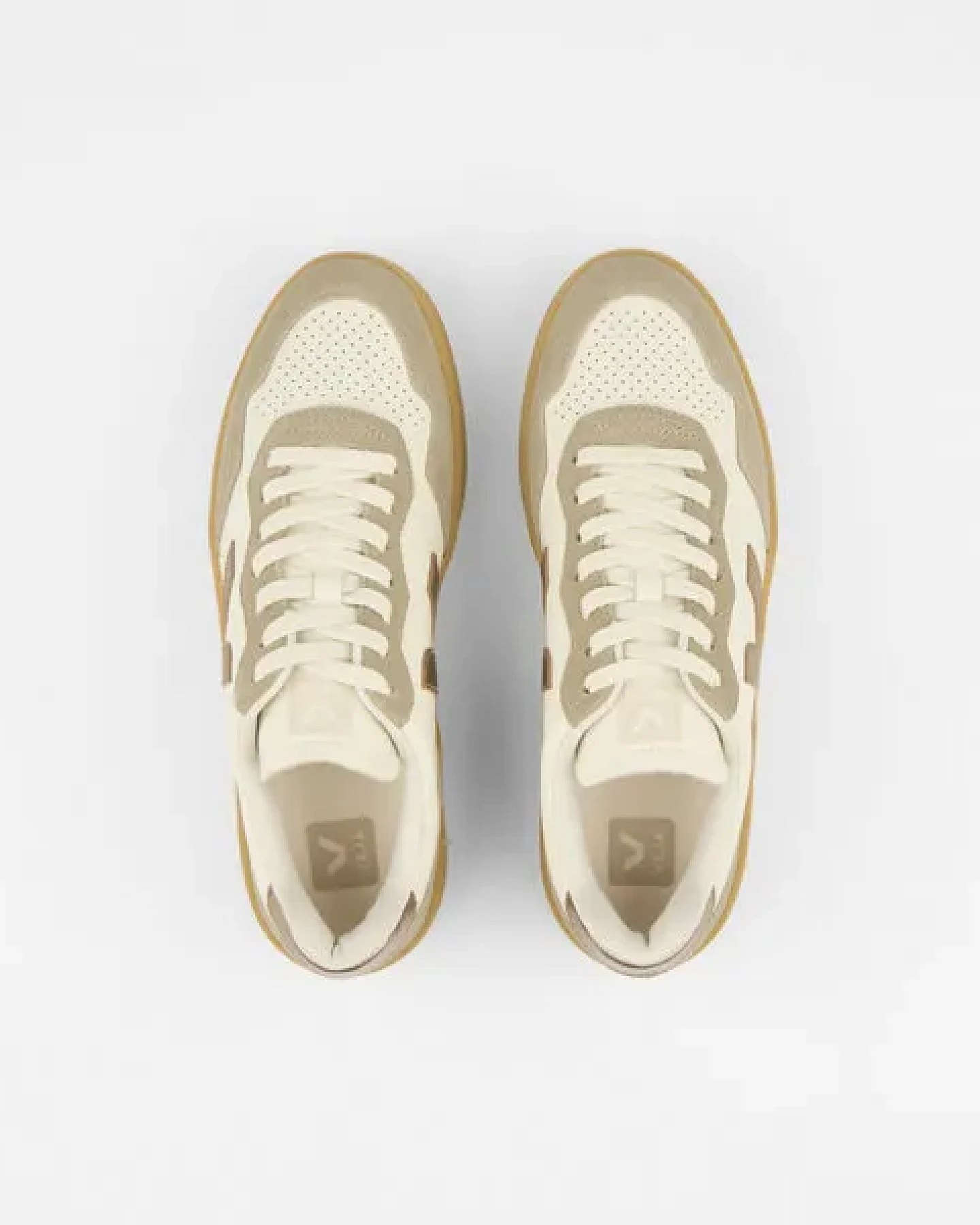 Veja Damen-Sneaker V-90 OT Leather Pure Bronze Natural – Ansicht 4