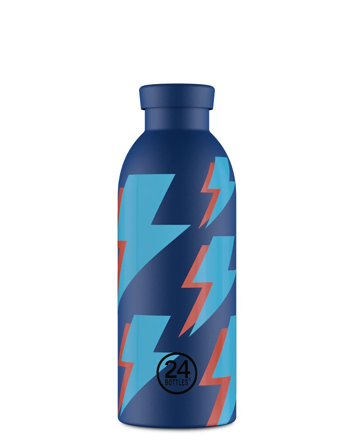 Thermos Trinkflasche aus Edelstahl 500 ml, blau, Clima Bottle Zap Zap - 24Bottles