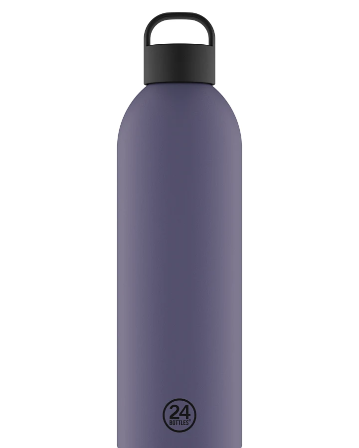 Thermos Trinkflasche aus Edelstahl 1,5 l, lila, personalisierbar, Clima Bottle Dusk - 24Bottles
