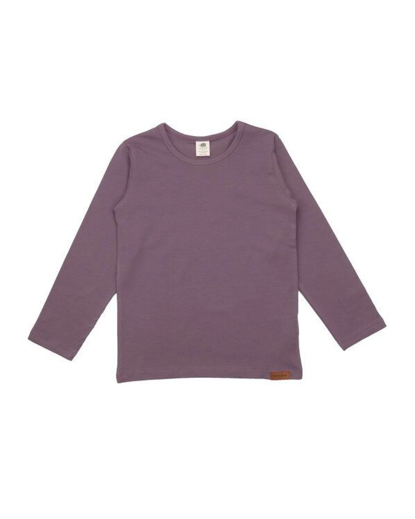 Kinder Langarmshirt GOTS zertifiziert, lila, Pferde-Motiv, Bio-Baumwolle, weich – Walkiddy – Ansicht 2