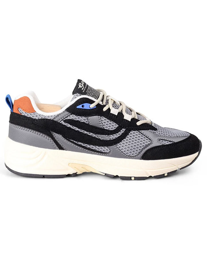 Genesis Damen vegan Sneaker G-Eco 99 Multi Dunkel-Schwarz/Grau
