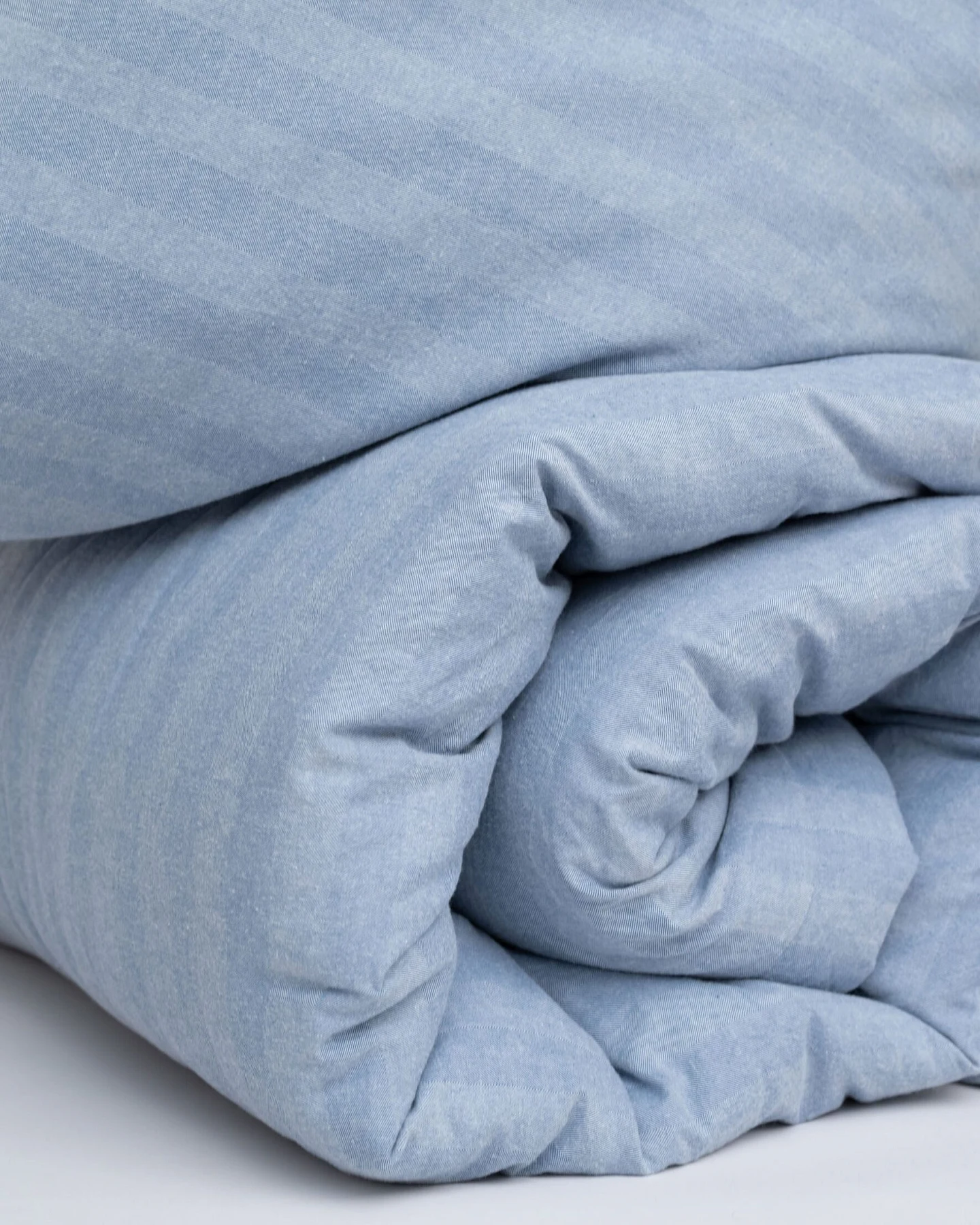 MELA unisex vegan Bettwäsche Himanshu Blau Fischgrat – Ansicht 2