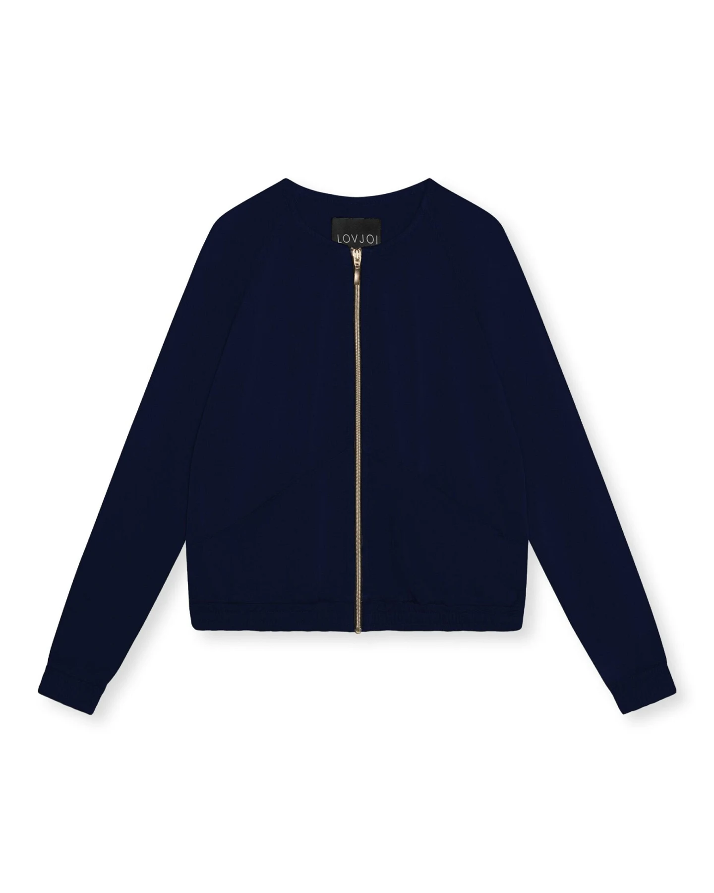 LOVJOI Damen vegan Jacke Blouson Boca Nightfall Blau – Ansicht 2