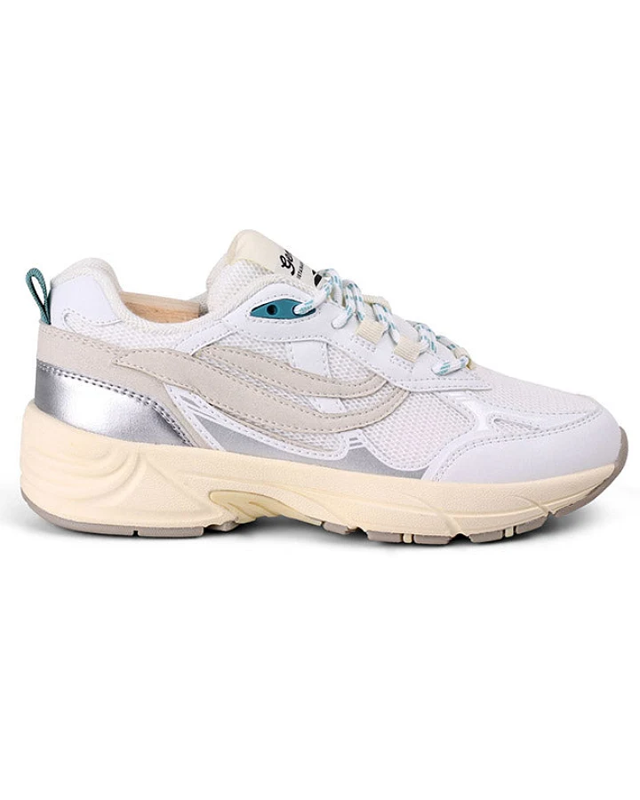 Genesis Damen vegan Sneaker G-Eco 99 Grau/Weiß/Silber