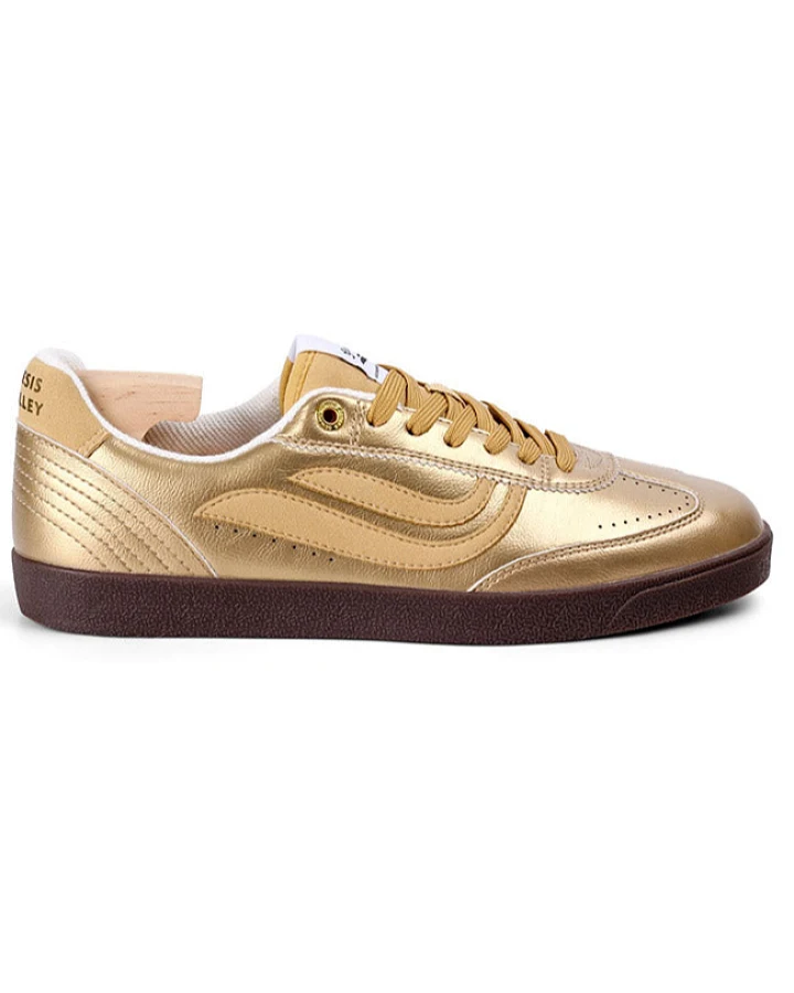 Genesis Damen vegan Sneaker G-Volley Metallic Gold