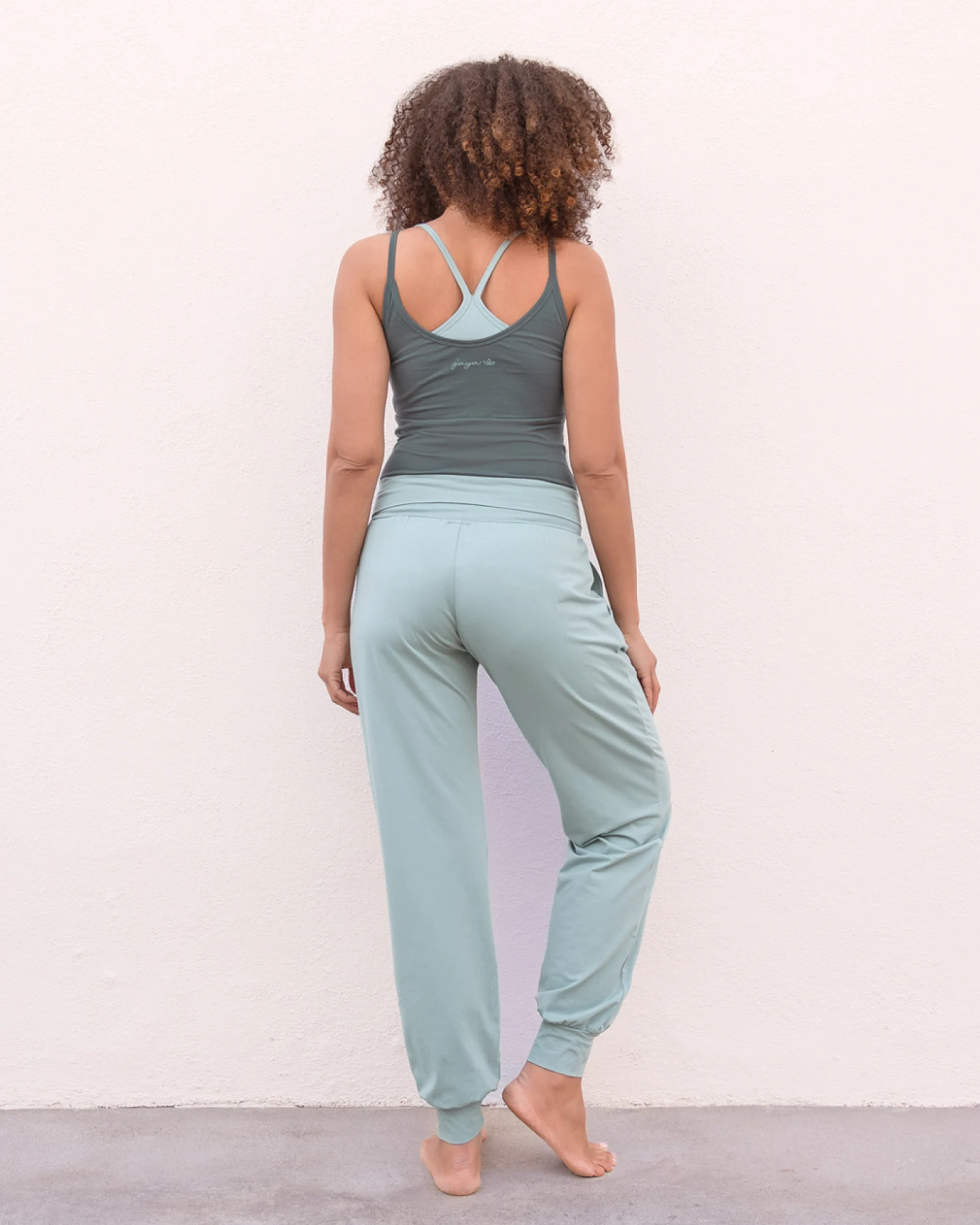 Jaya Organics Yogahose Joelle - Aqua S – Ansicht 2